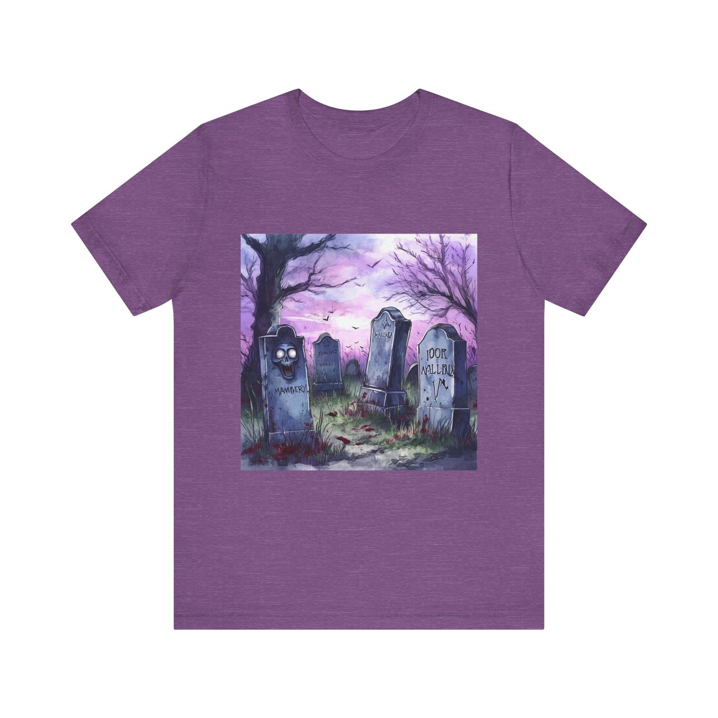 Purple Graveyard Unisex Jersey Short Sleeve Tee