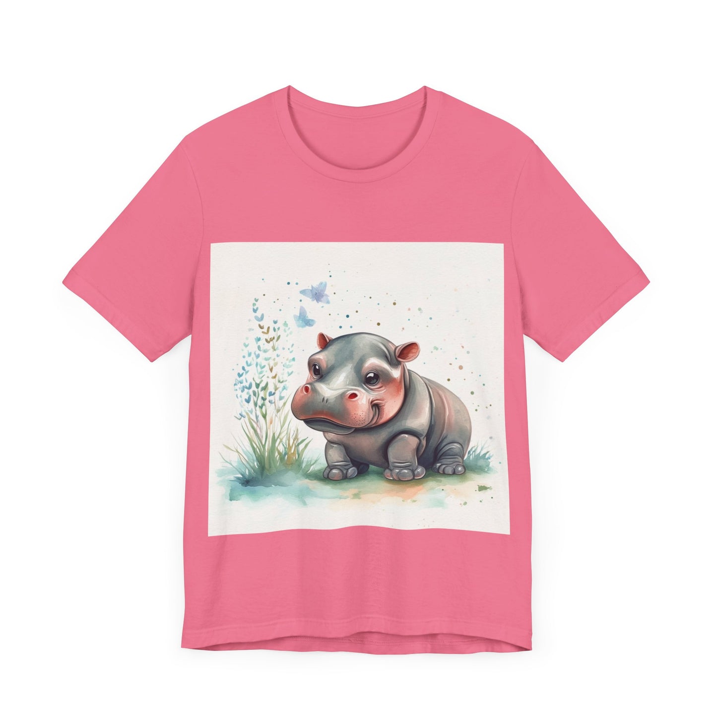 Adorable Hippo Unisex Jersey Short Sleeve Tee