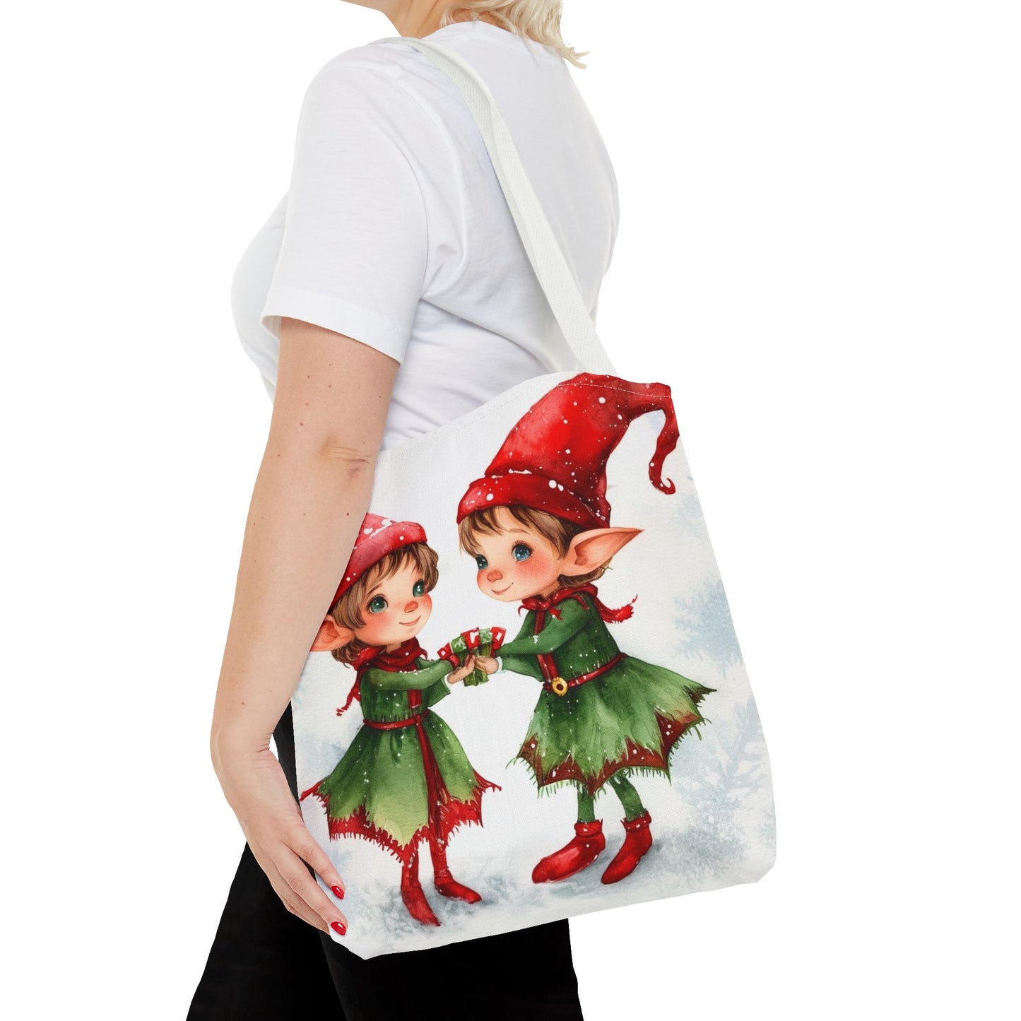 Cute Elves Tote Bag (AOP)