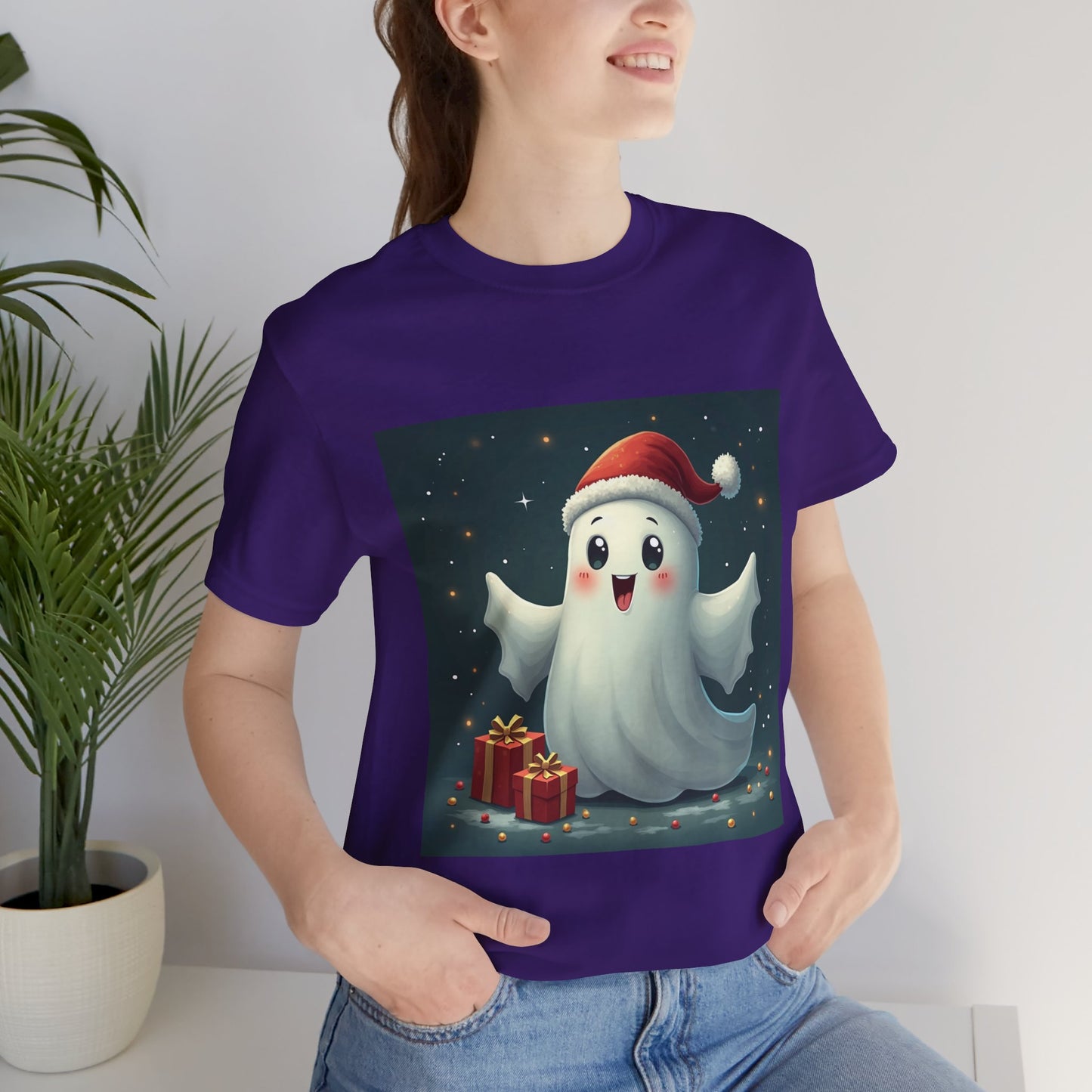 Christmas Presents Ghost Unisex Jersey Tee