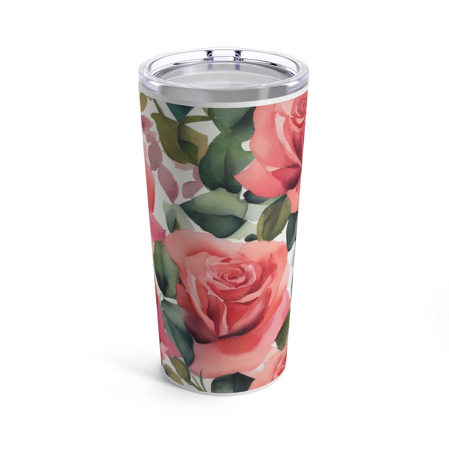 Elegant Pink Roses Tumbler 20oz