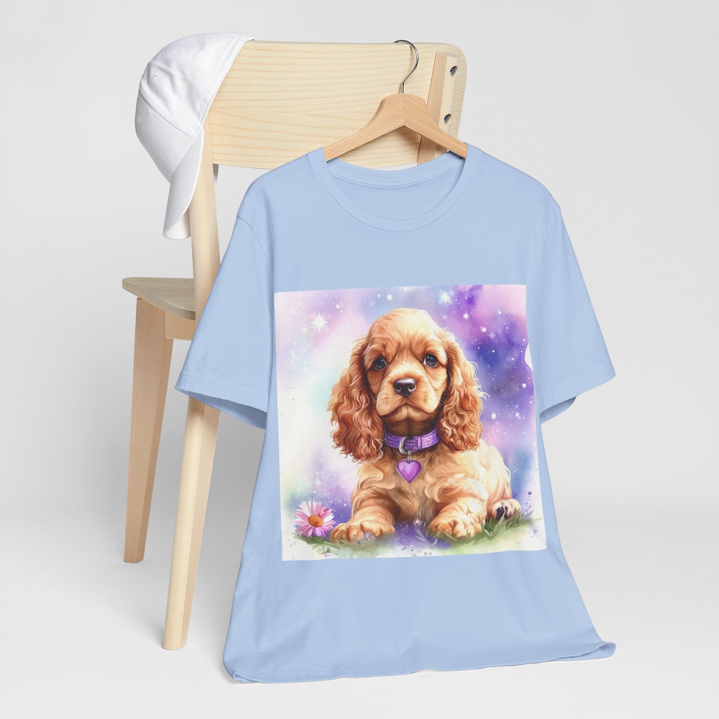 Cute Cocker Spaniel Unisex Jersey Short Sleeve Tee