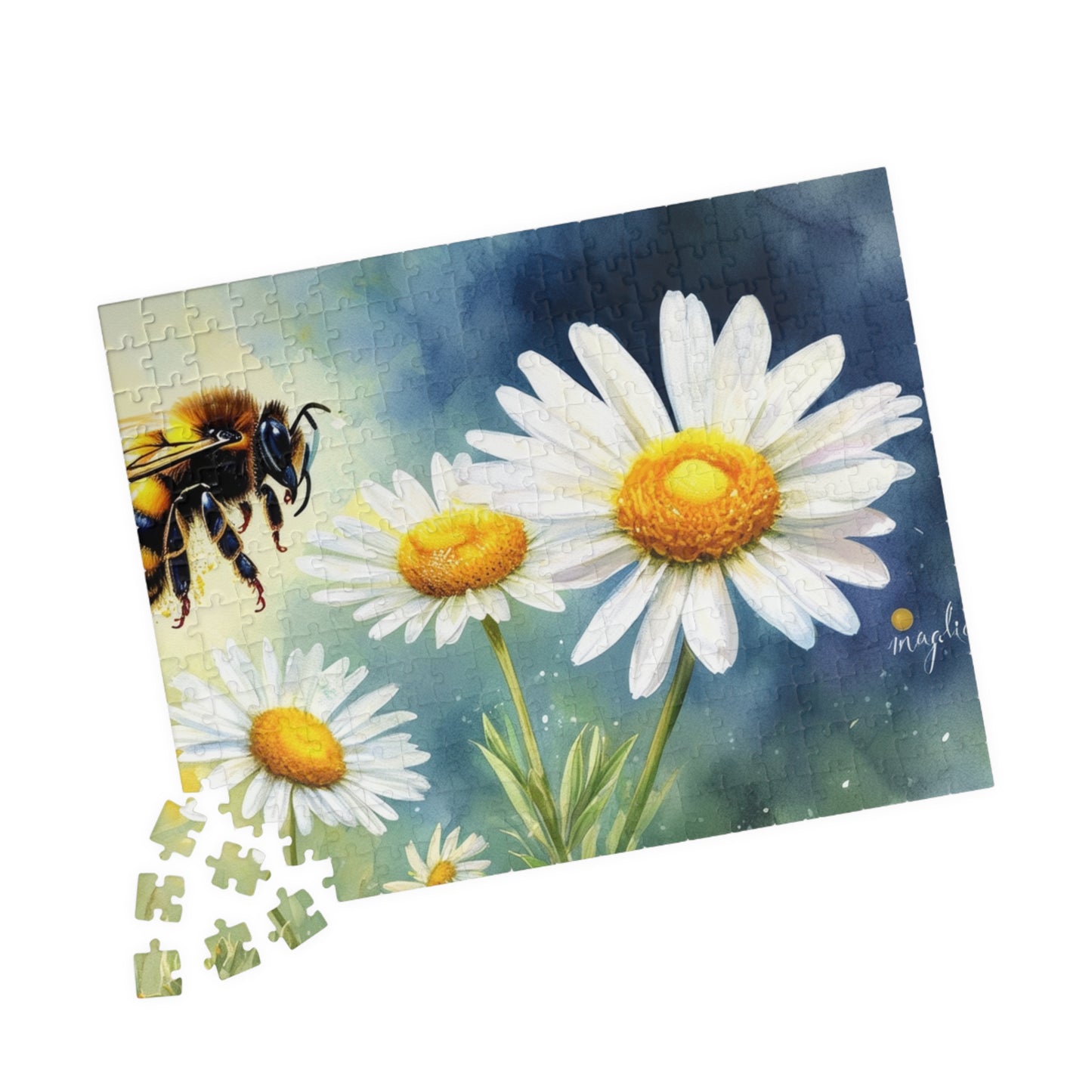 Busy Bee on a Daisy Puzzle (110, 252, 520, 1014-piece)