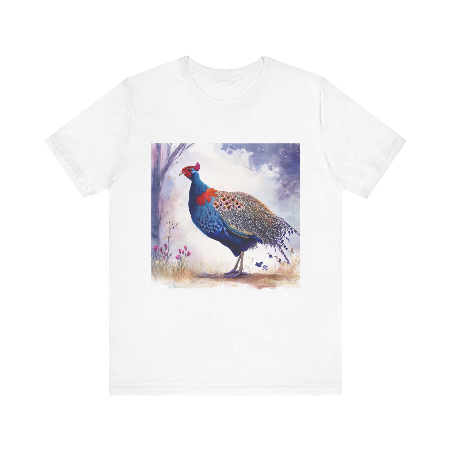 Cute Guinea Fowl Unisex Jersey Short Sleeve Tee