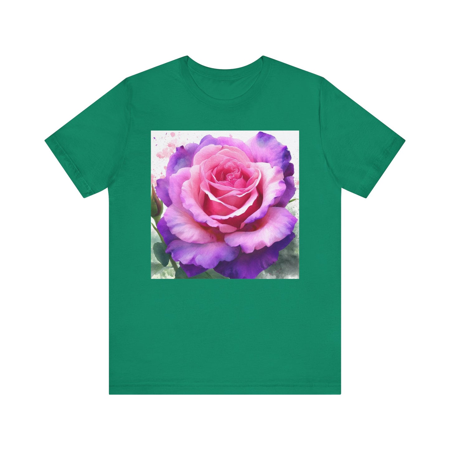 Rose Garden Unisex Jersey Tee - Vibrant Rose Design