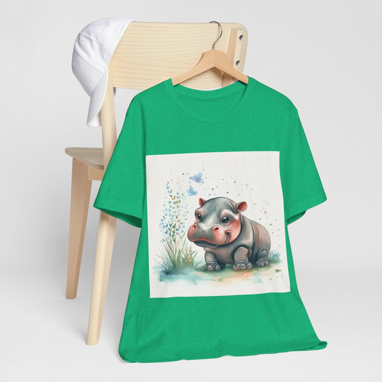 Adorable Hippo Unisex Jersey Short Sleeve Tee