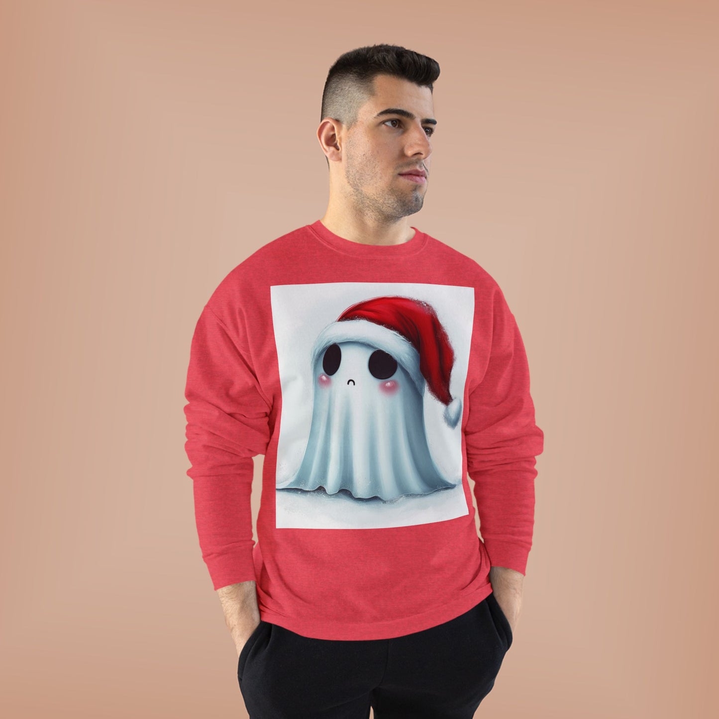 Holiday Ghost Unisex EcoSmart® Crewneck Sweatshirt