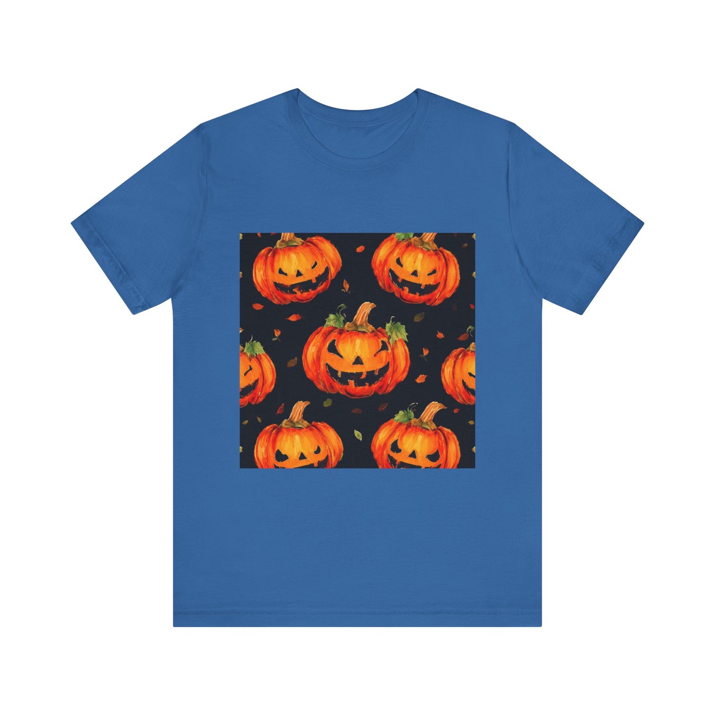 Happy Pumpkin Pattern Unisex Jersey Short Sleeve Tee