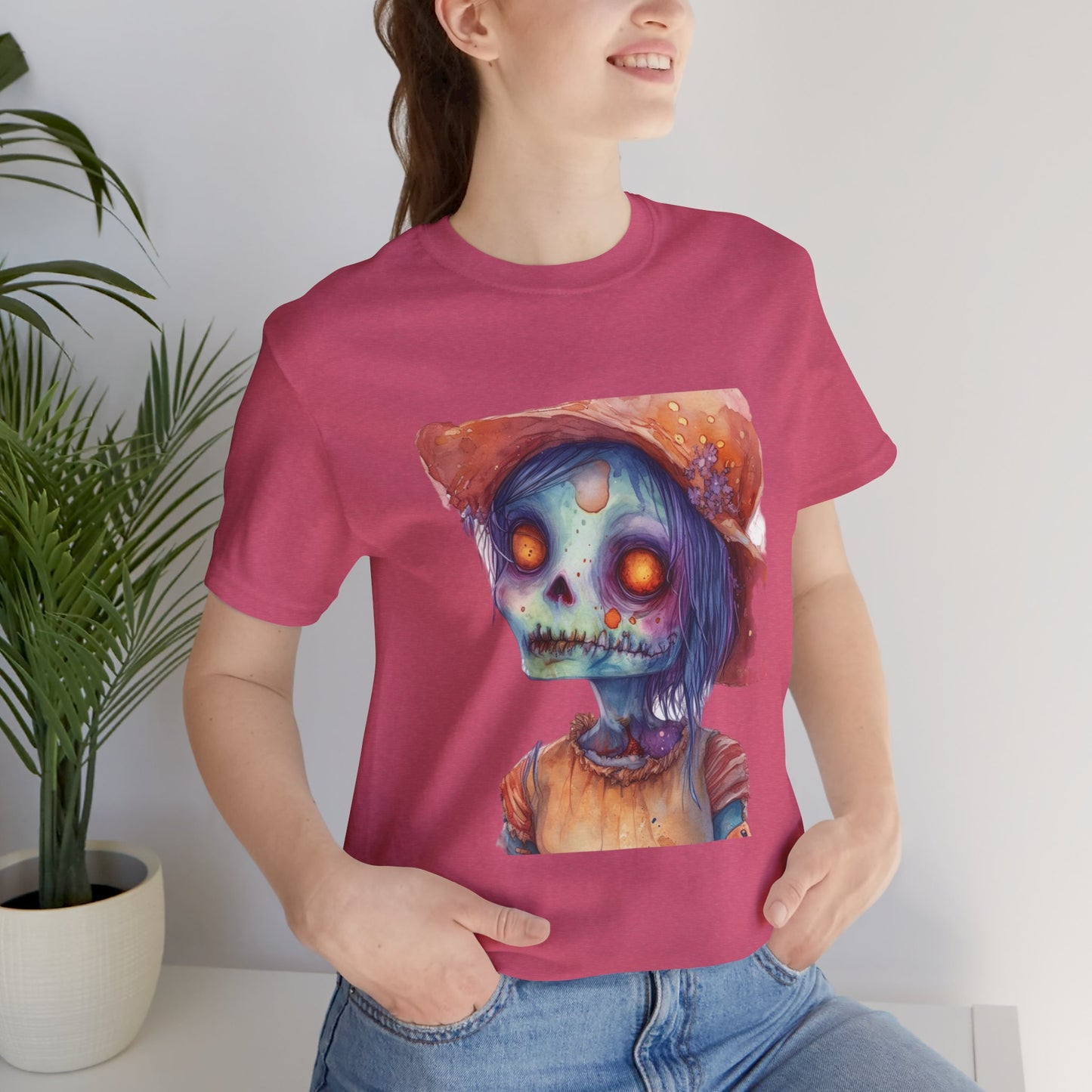 Cute Zombie Unisex Jersey Short Sleeve Tee