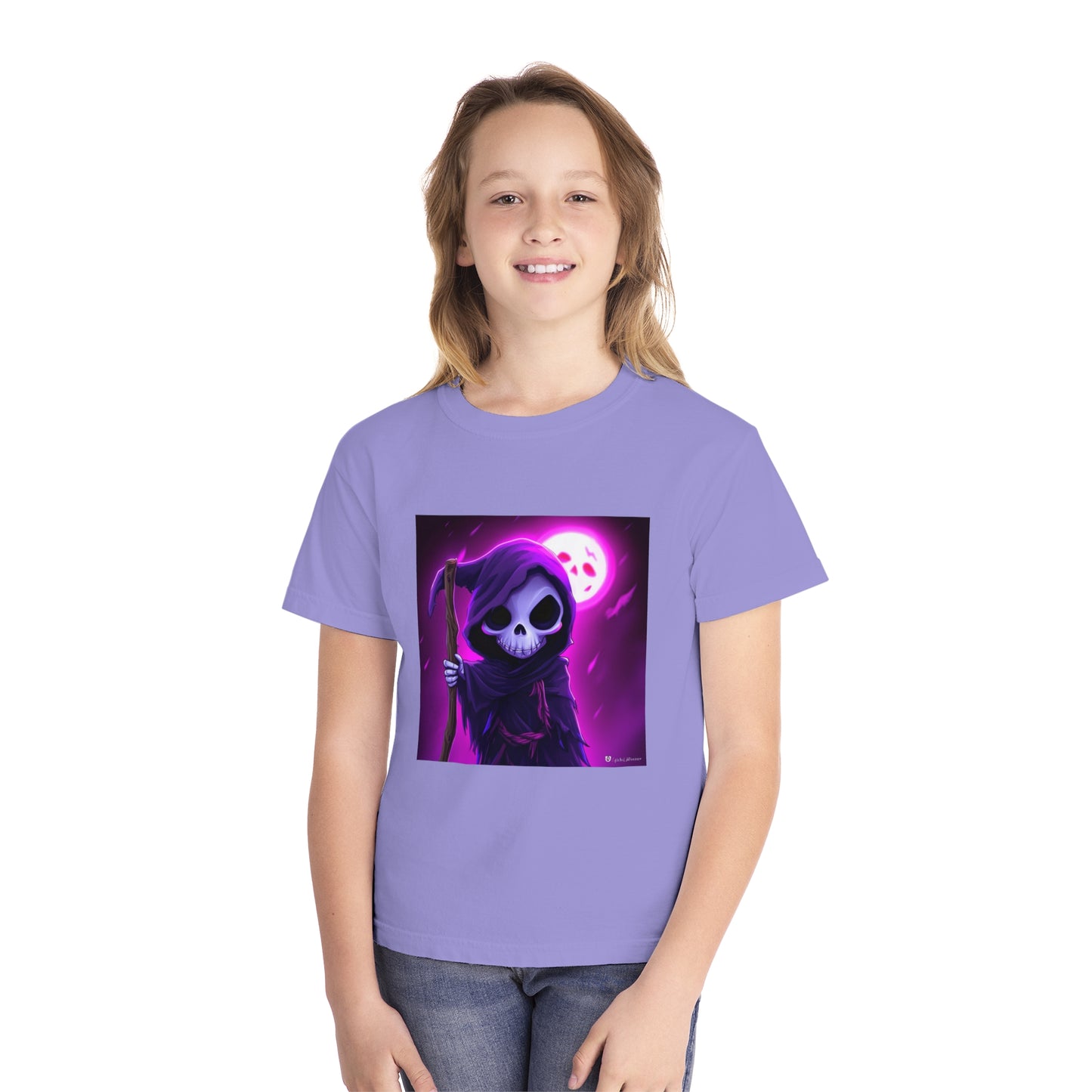 Smiling Moon Grim Reaper Youth Midweight Tee