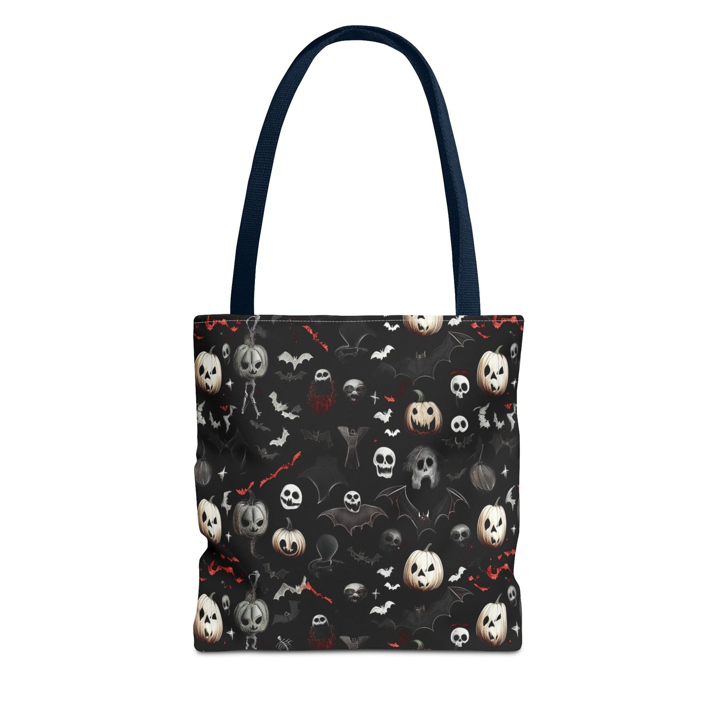 Creepy Halloween Pattern Tote Bag (AOP)