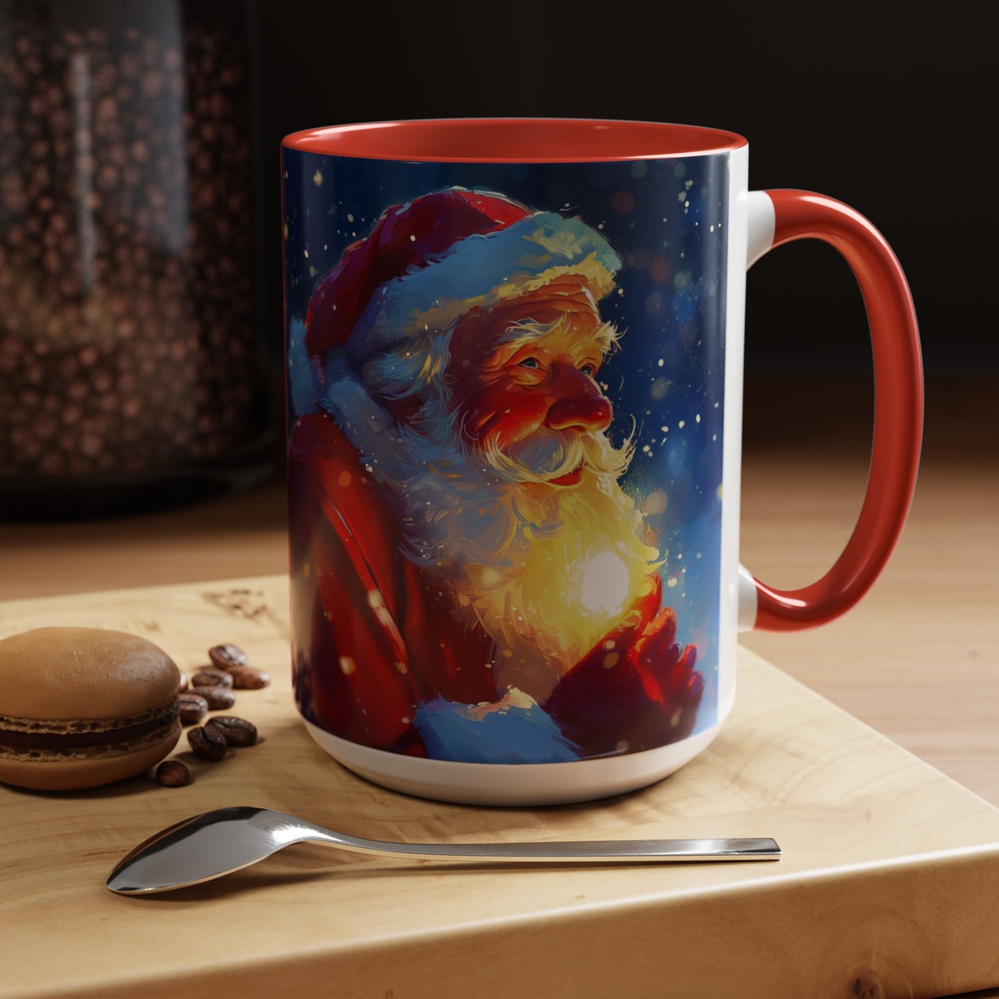 Santa Claus Accent Coffee Mug (11, 15oz)