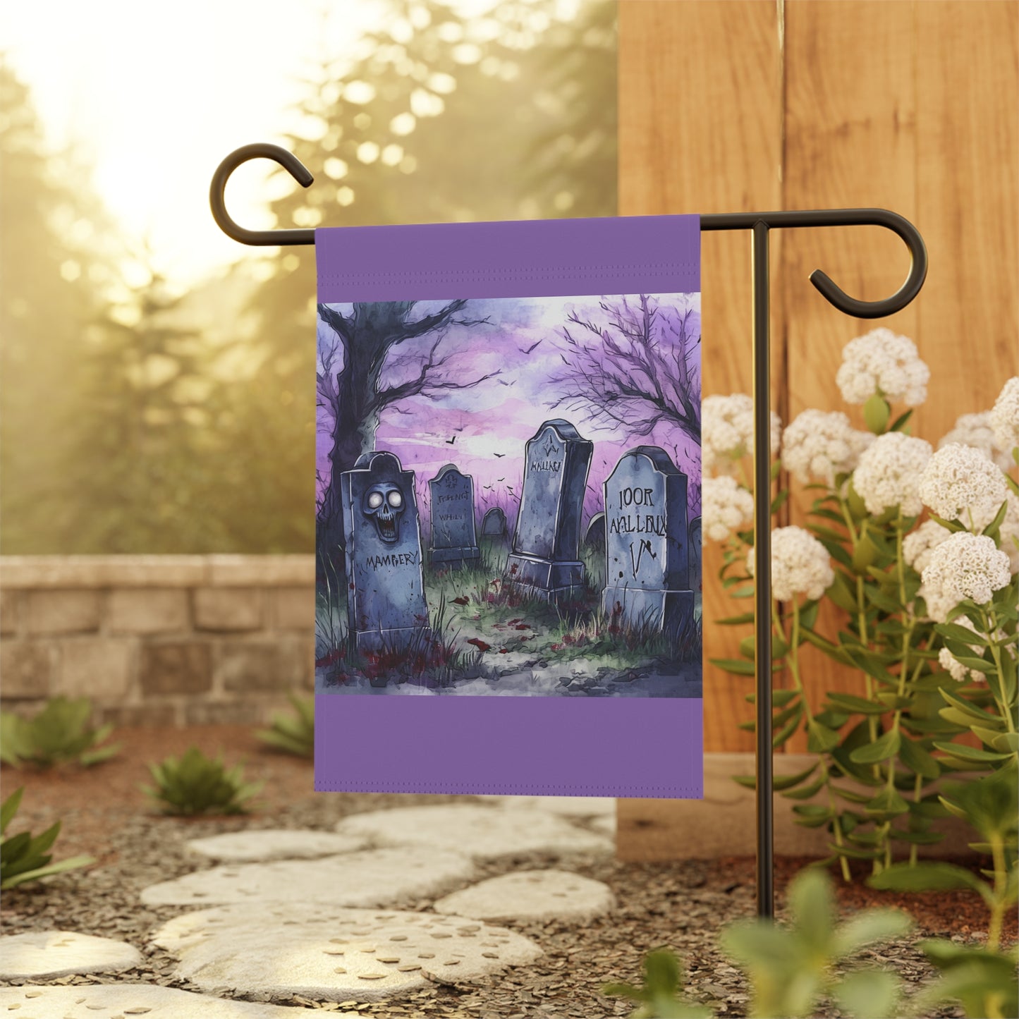 Purple Graveyard Garden & House Banner