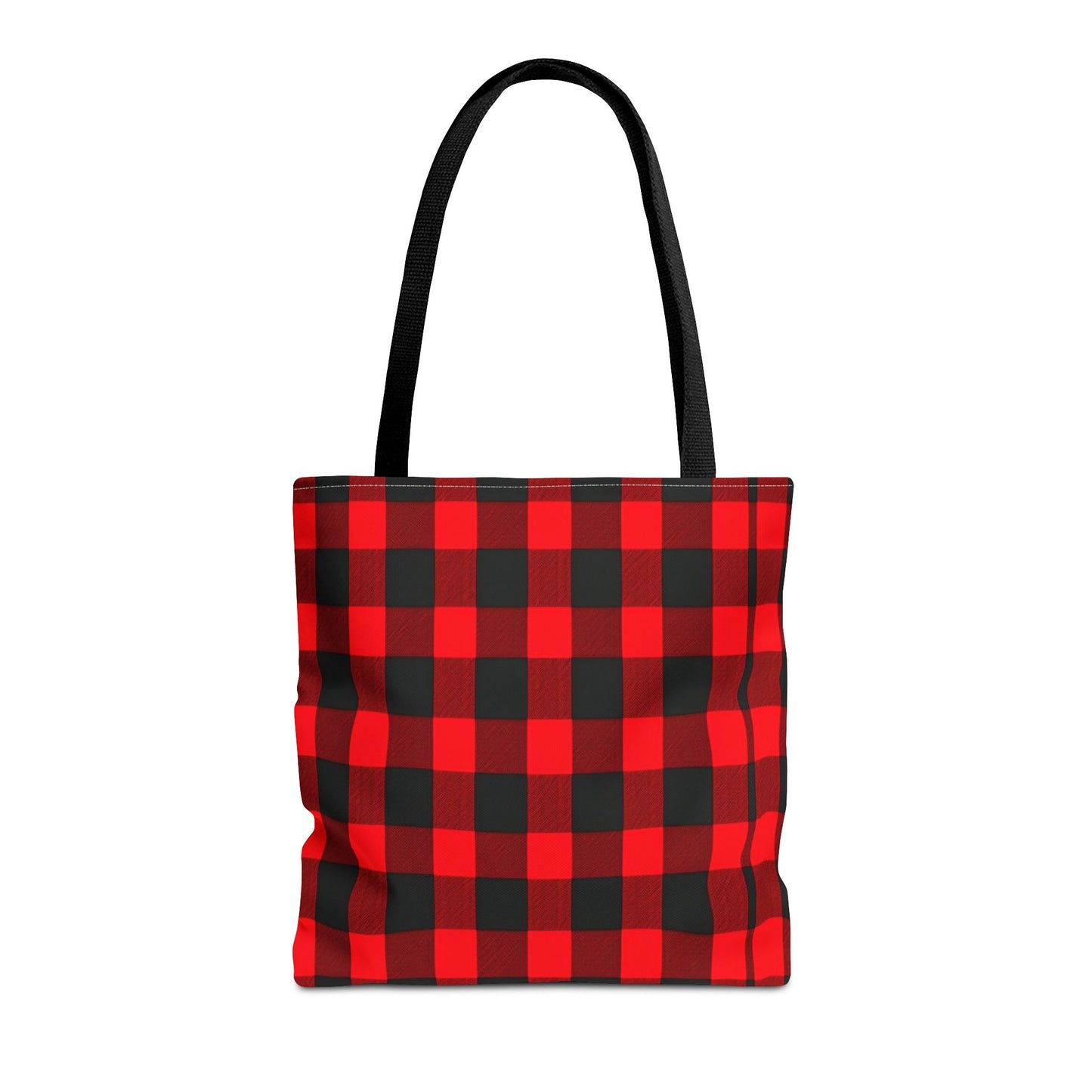 Red and Black Plaid Tote Bag (AOP)