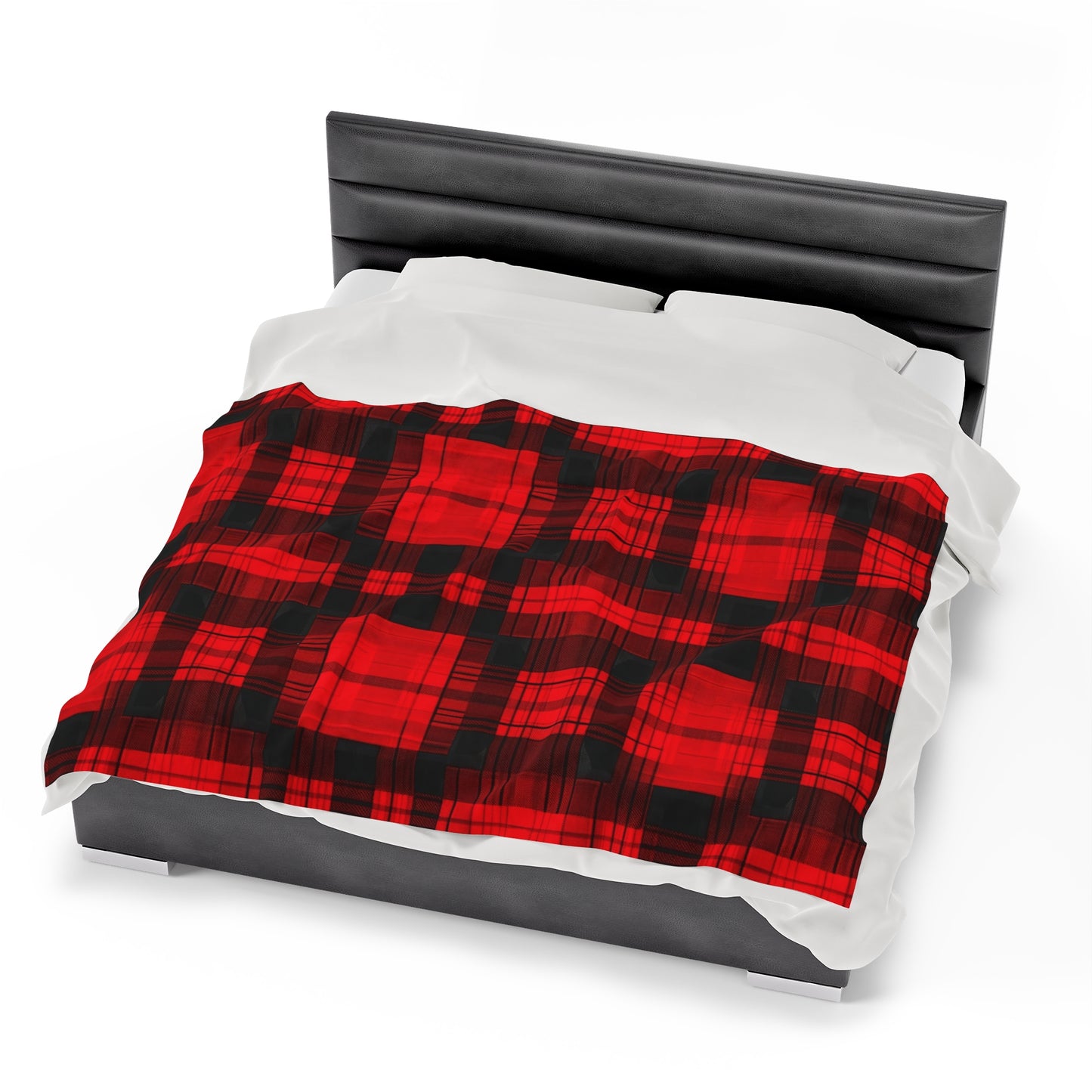 Cute Plaid Velveteen Plush Blanket