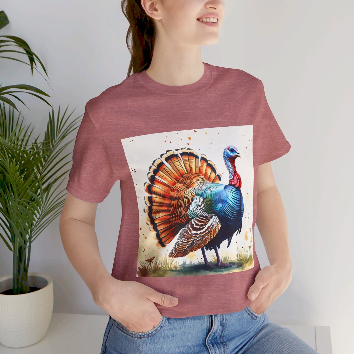 Cute Turkey Unisex Jersey Short Sleeve Tee