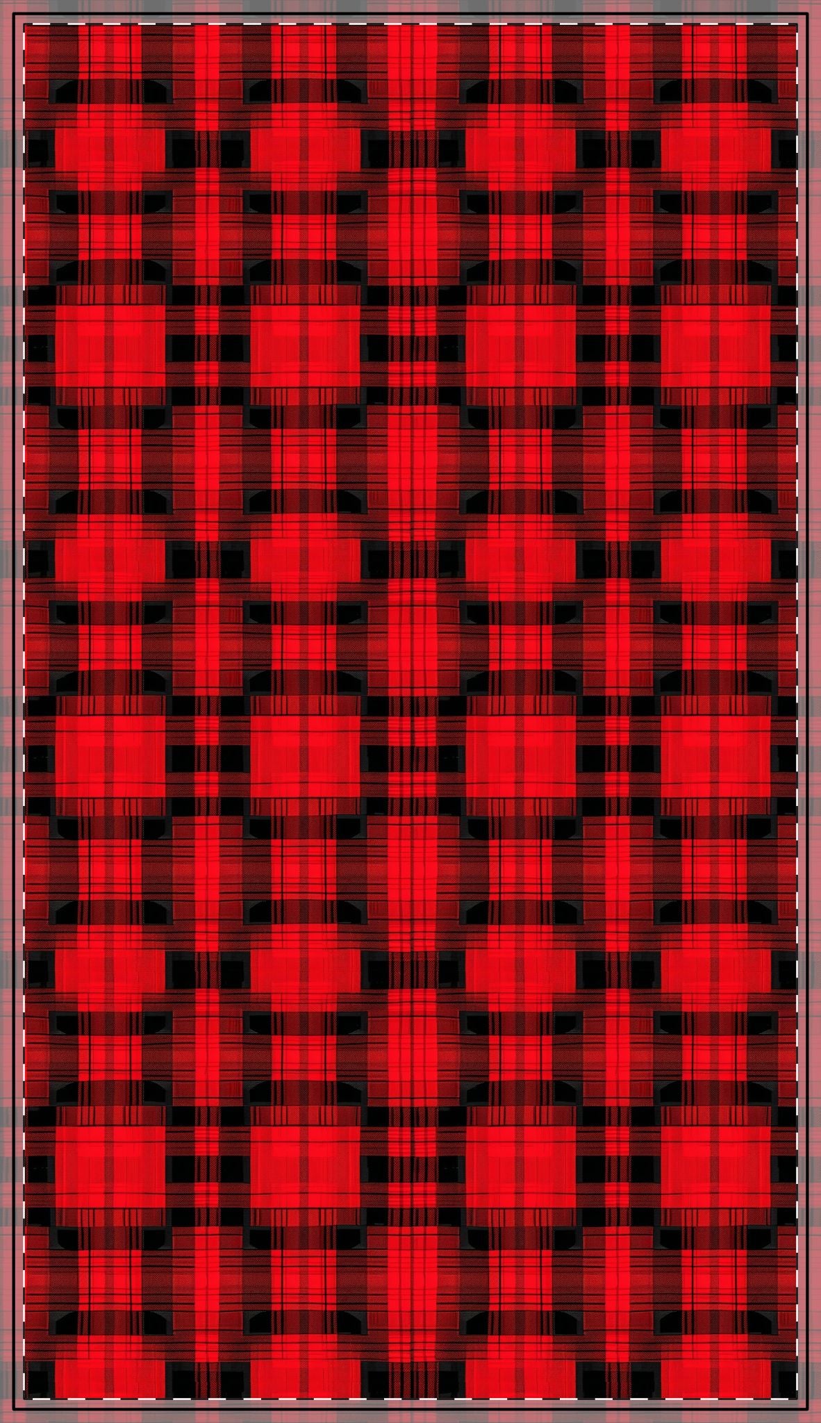 Red and Black Plaid Holiday Tablecloths