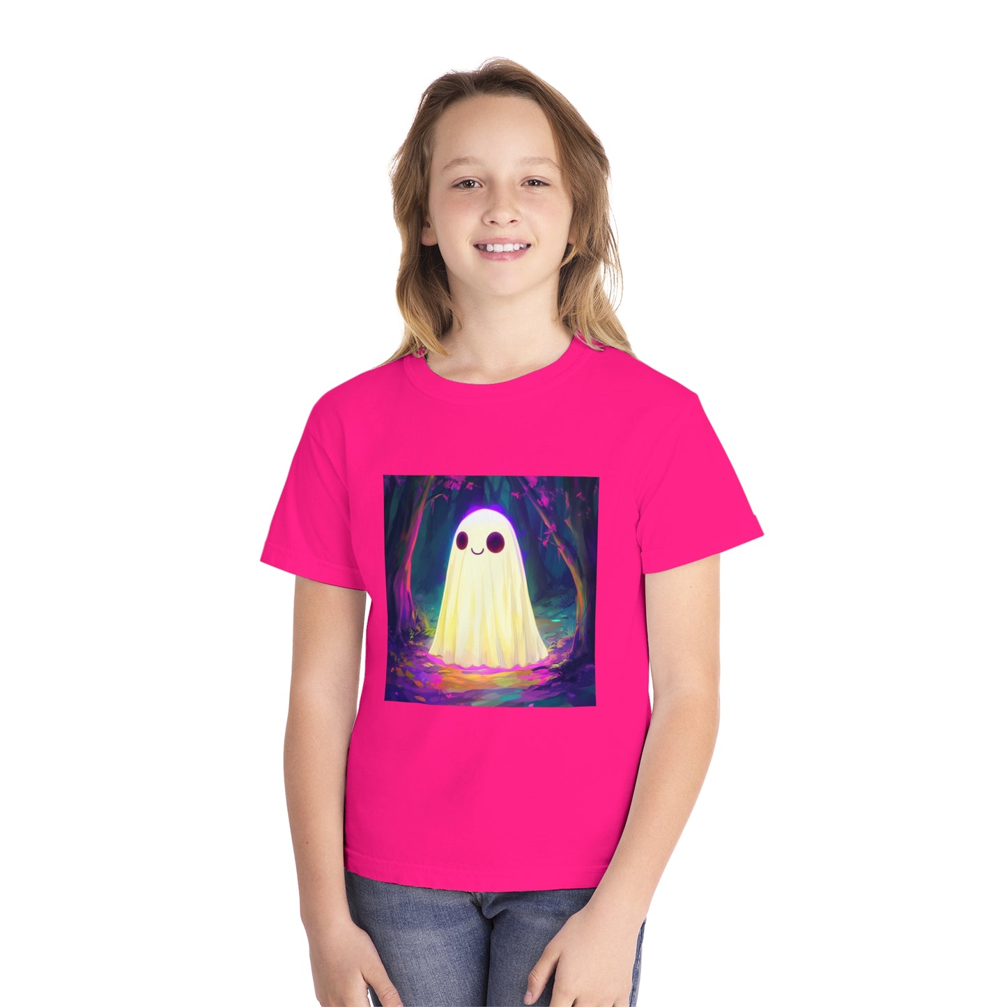 Cute Neon Ghost Youth Midweight Tee