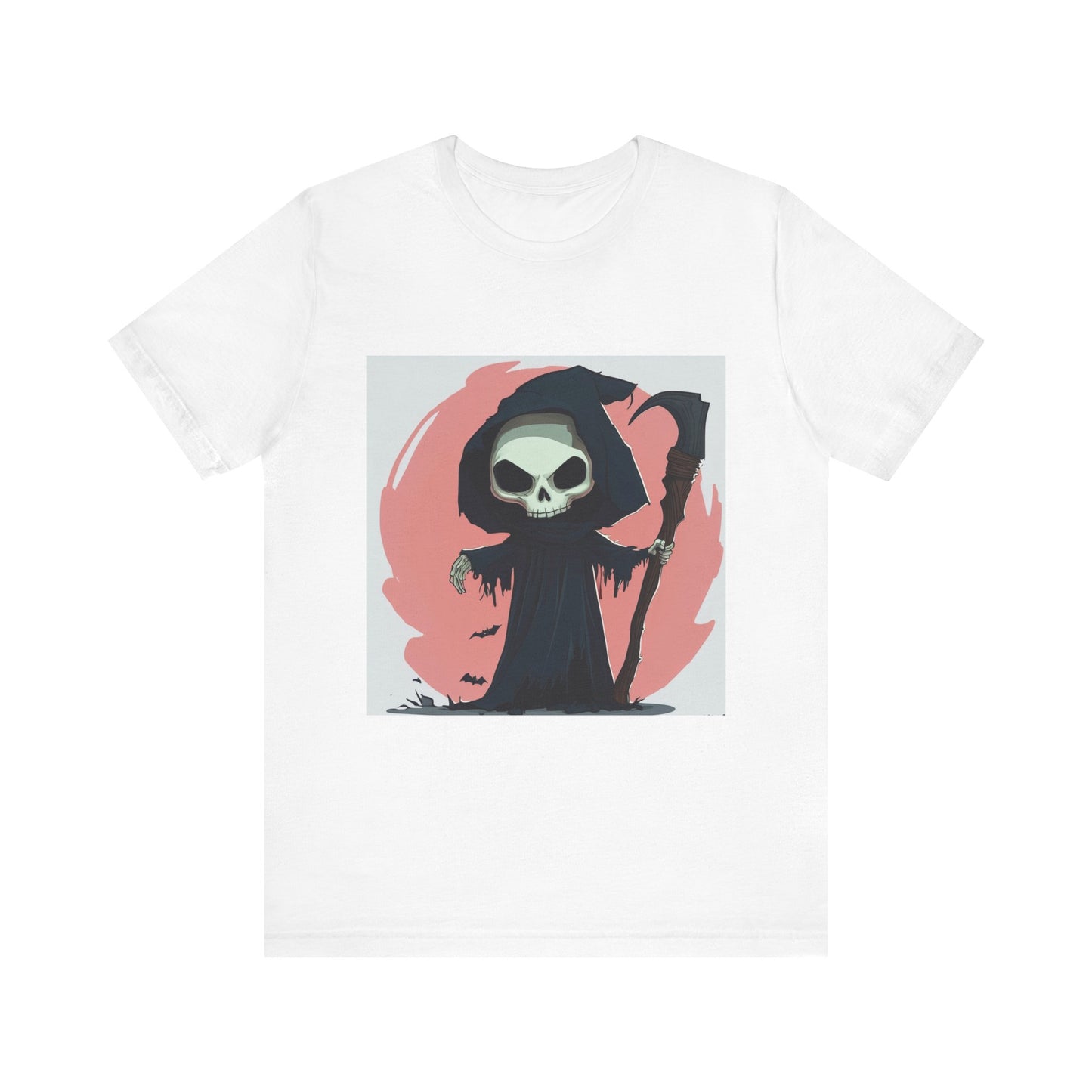 Cute Pink Grim Reaper Unisex Jersey Short Sleeve Tee