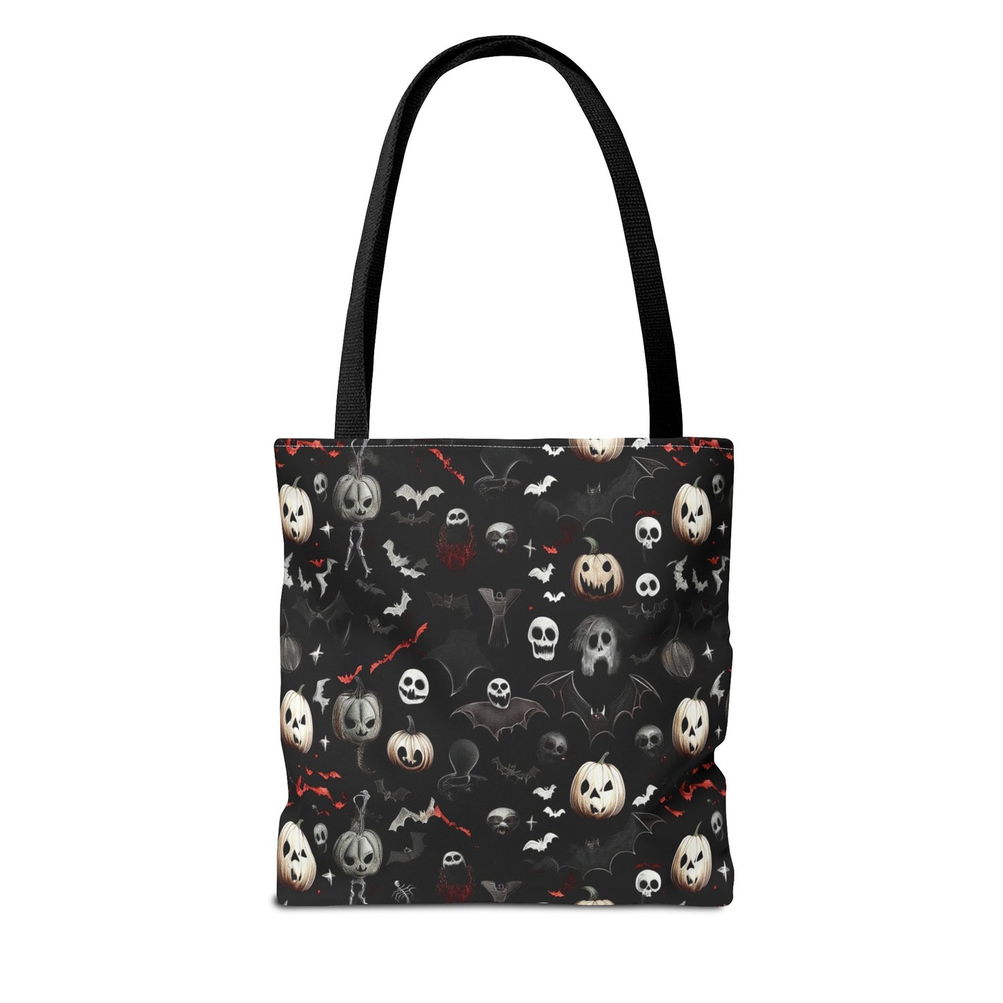 Creepy Halloween Pattern Tote Bag (AOP)