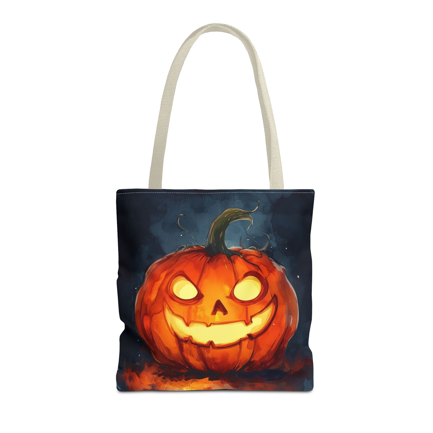 Cute Creepy Jack o Lantern Tote Bag (AOP)