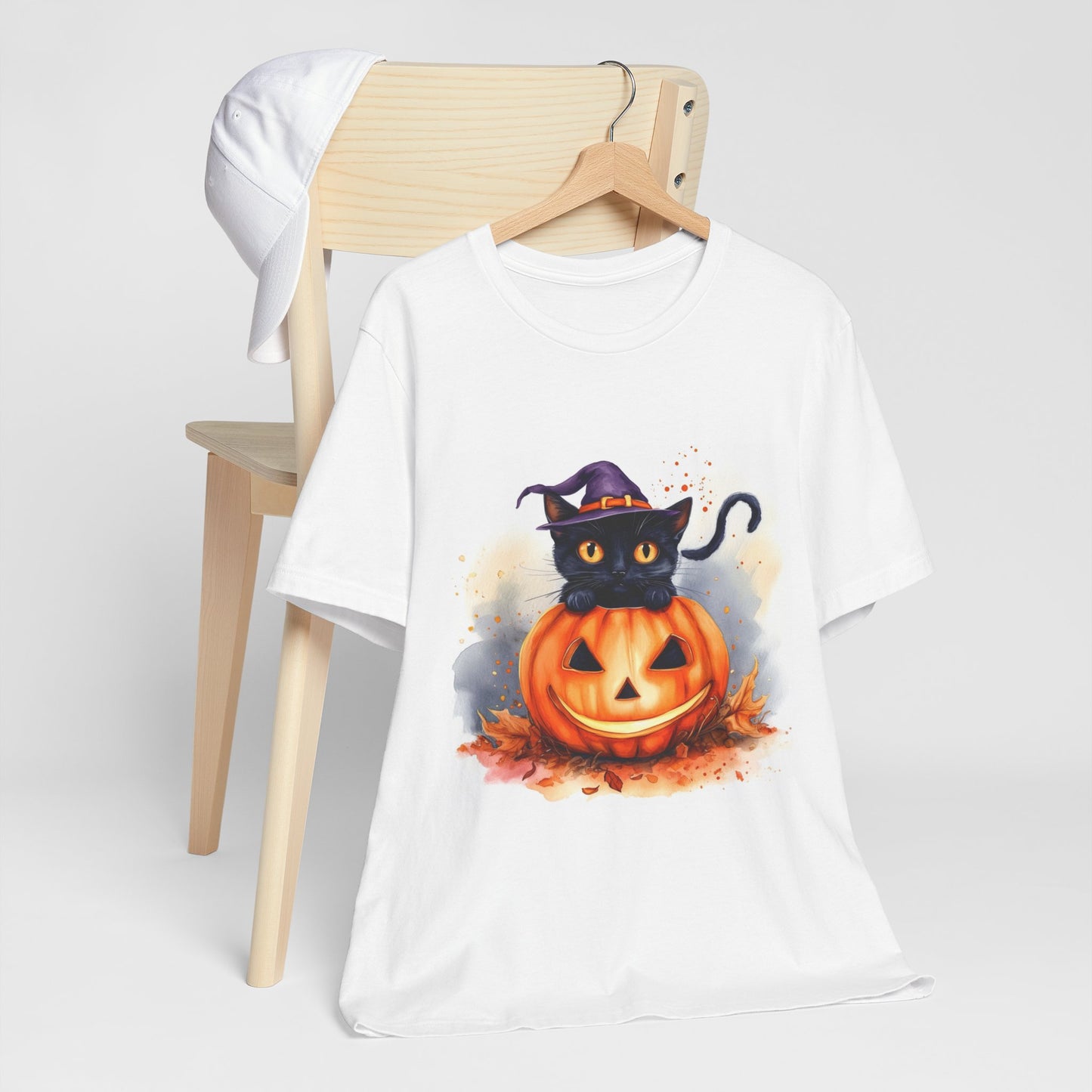 Halloween Cat Unisex Jersey Short Sleeve Tee