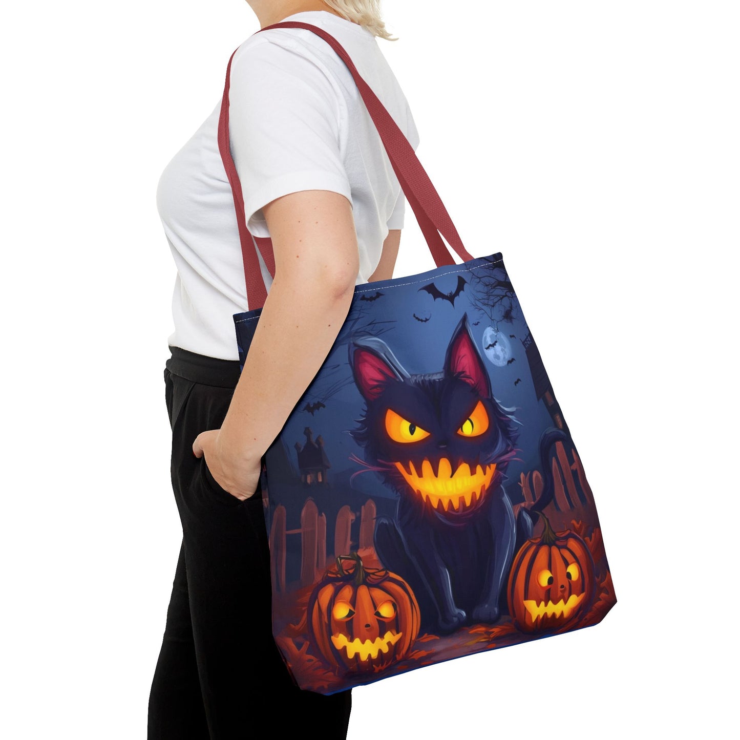 Spooky Cat Tote Bag (AOP)