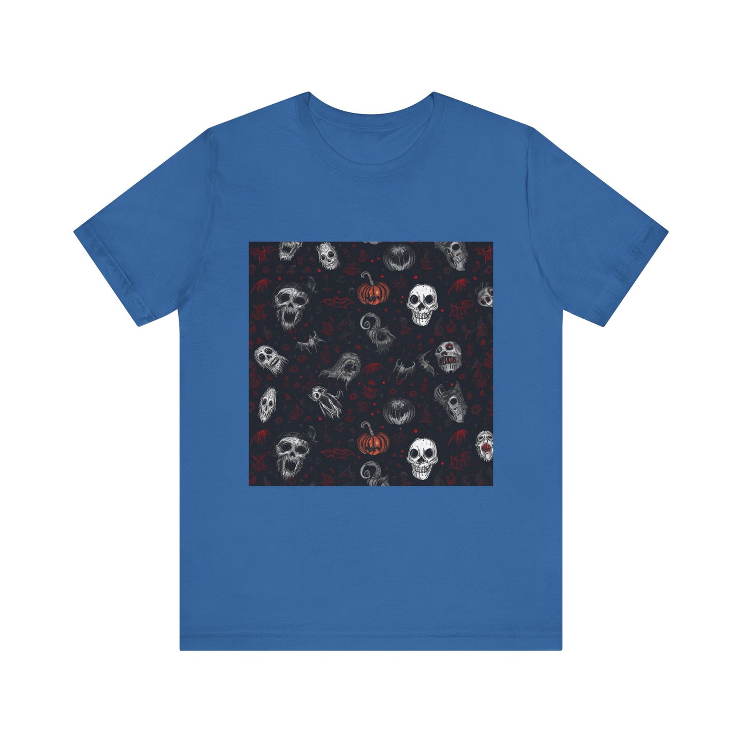 Scary Halloween Pattern Unisex Jersey Short Sleeve Tee