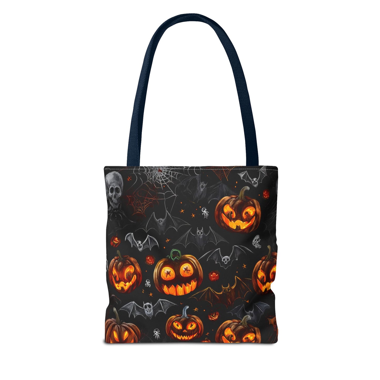 Spooky Pumpkins and Bats Tote Bag (AOP)