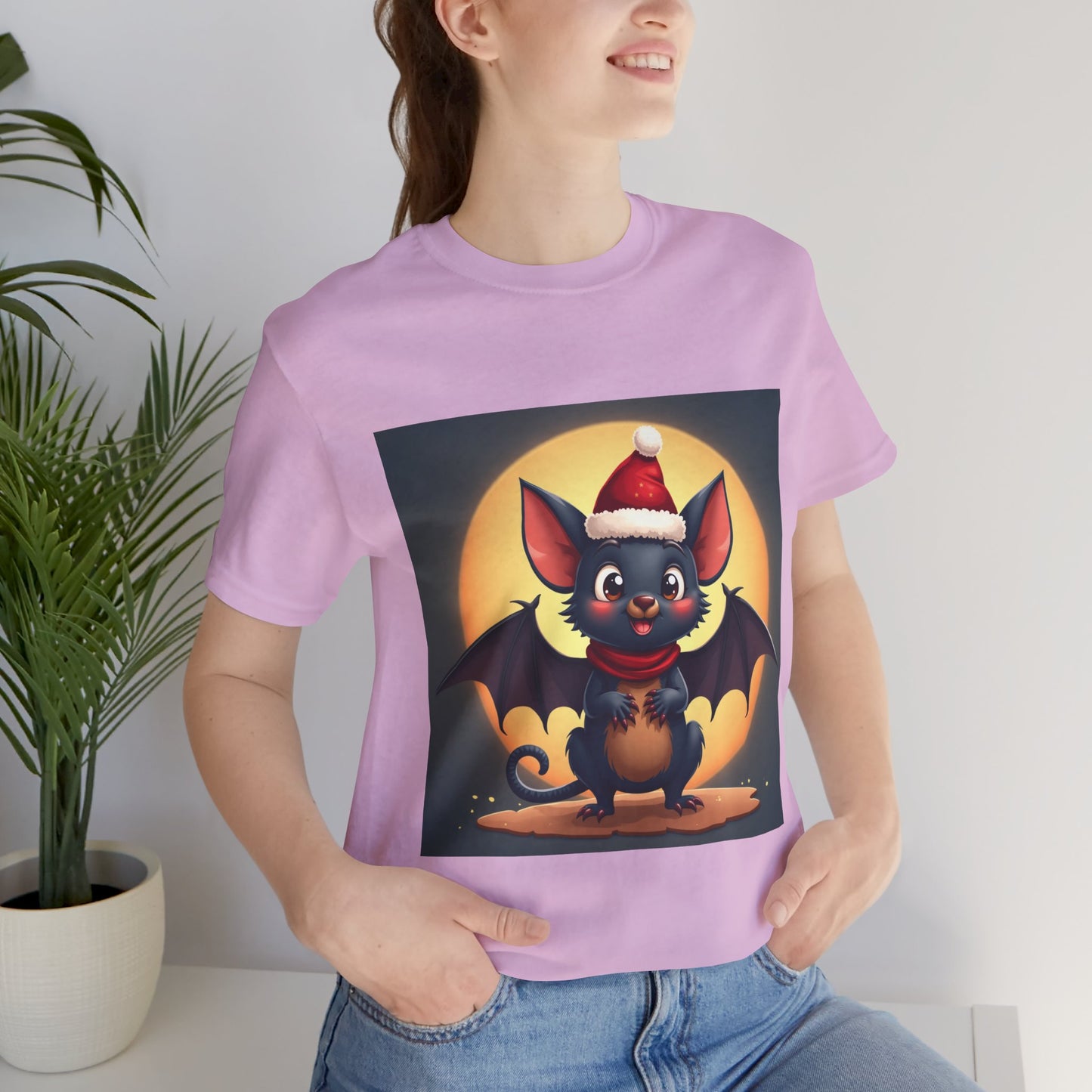 Spooky Christmas Bat Unisex Jersey Tee