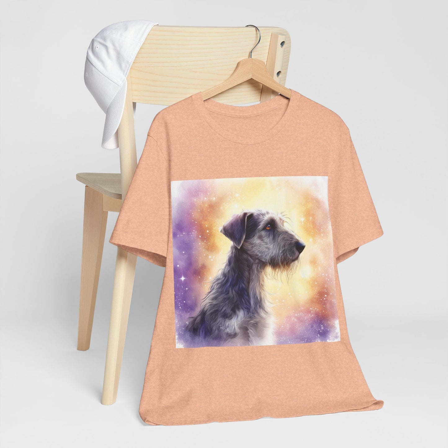 Watercolor Irish Wolf Hound Unisex Jersey Short Sleeve Tee