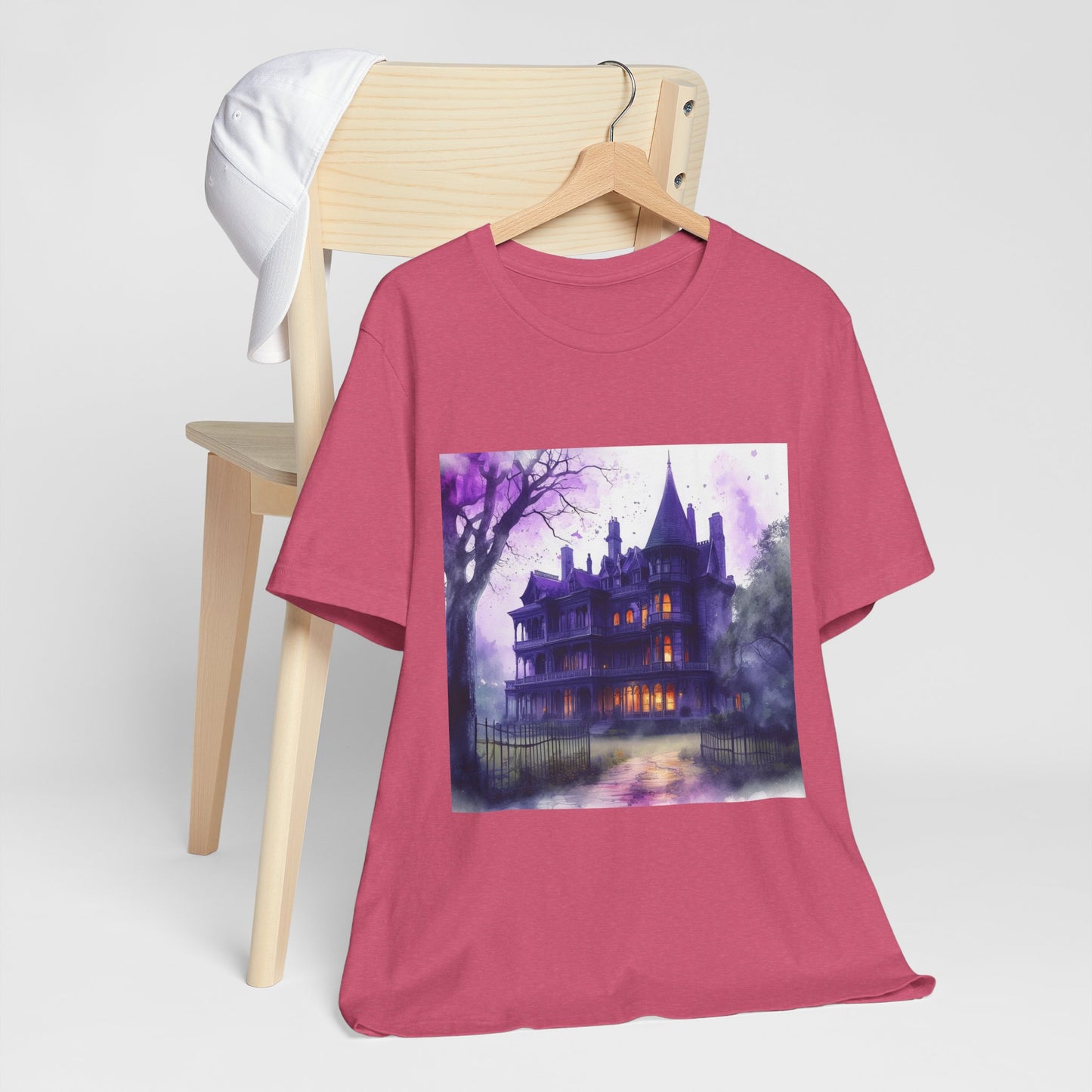 Haunted House Unisex Jersey Short Sleeve Tee