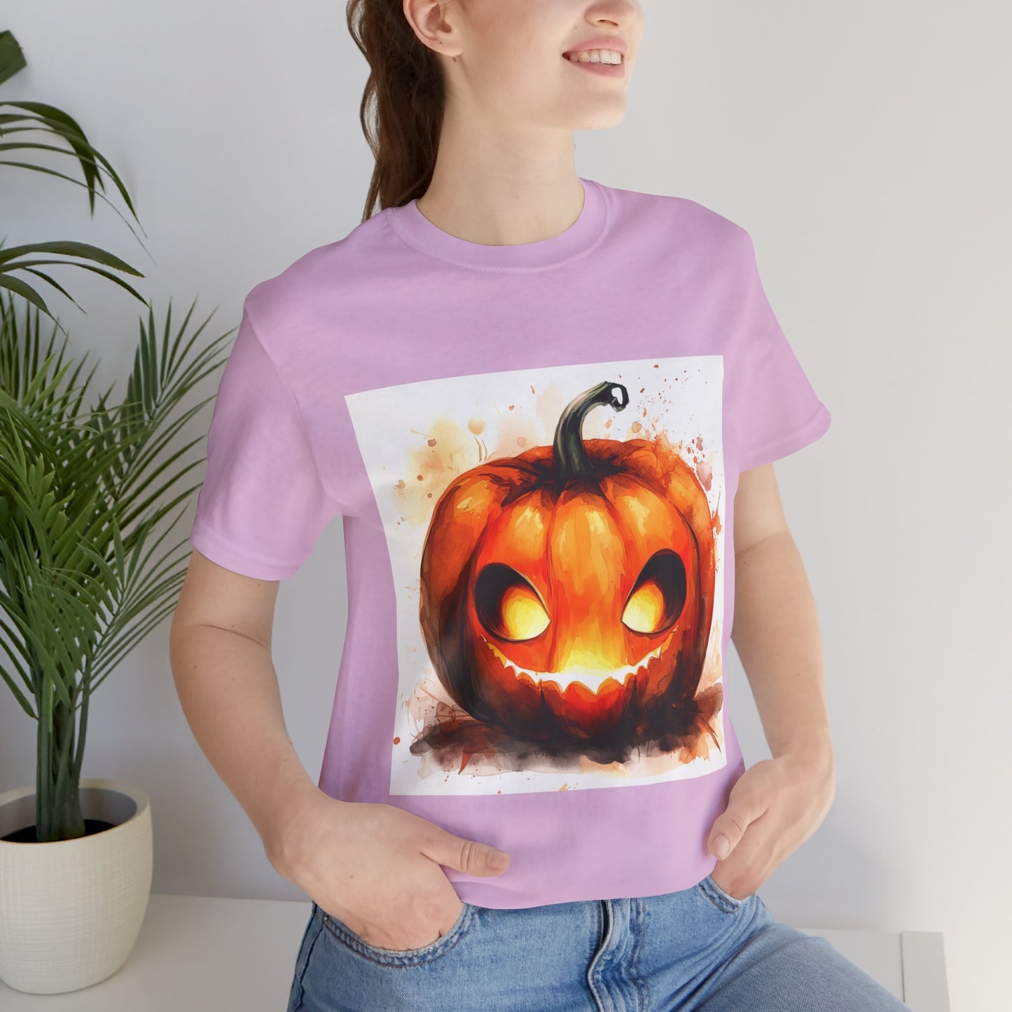 Cute Happy Jack o Lantern Unisex Jersey Short Sleeve Tee