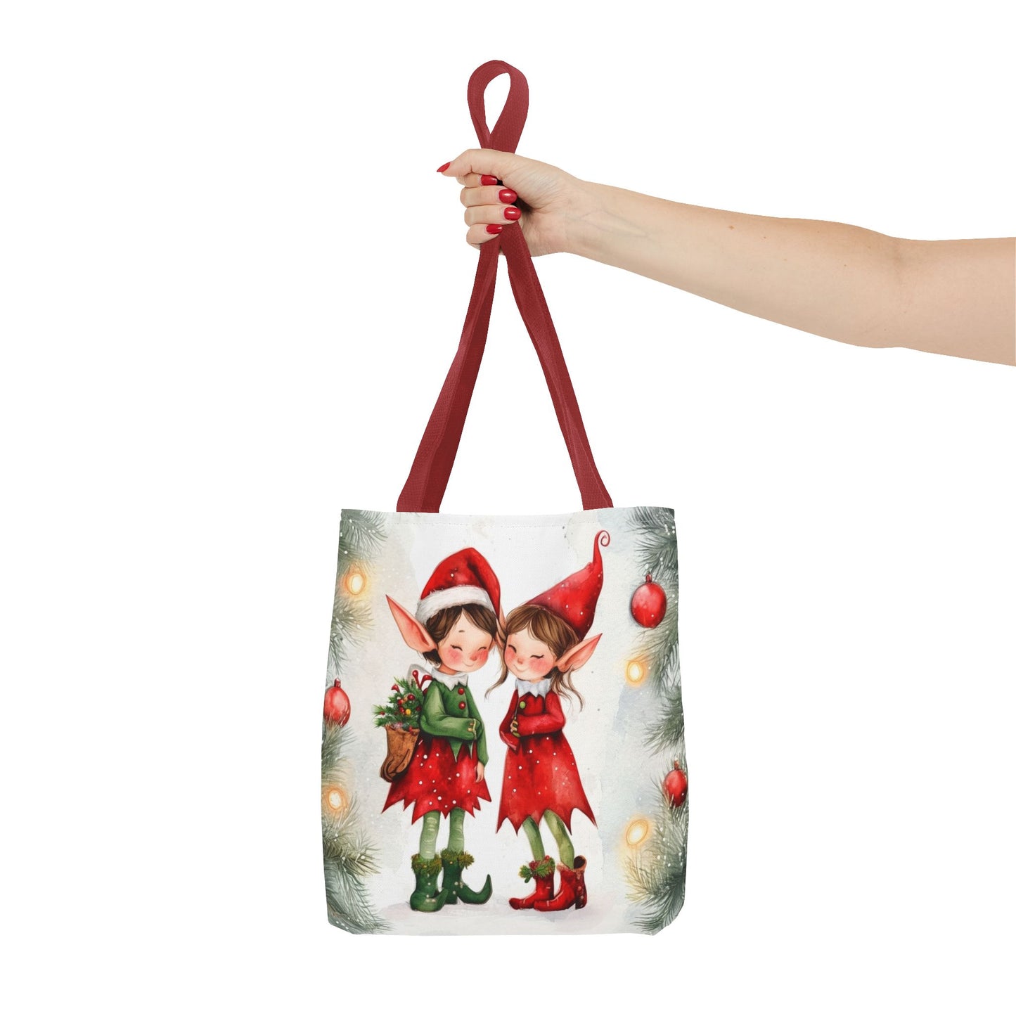 Watercolor Elves Tote Bag (AOP)