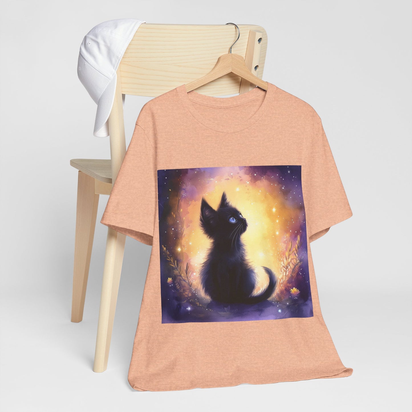 Galaxy Black Kitten Unisex Jersey Short Sleeve Tee