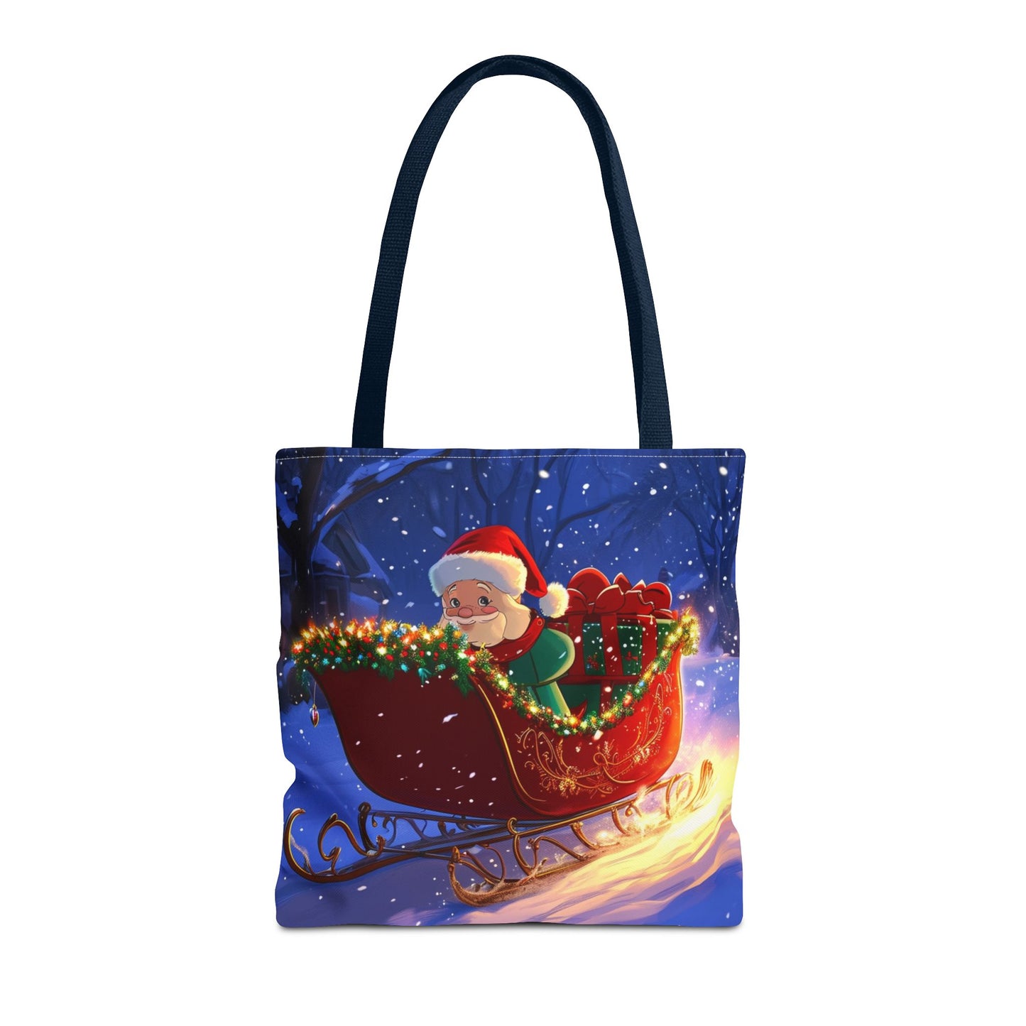 Cute Cartoon Santa Tote Bag (AOP)