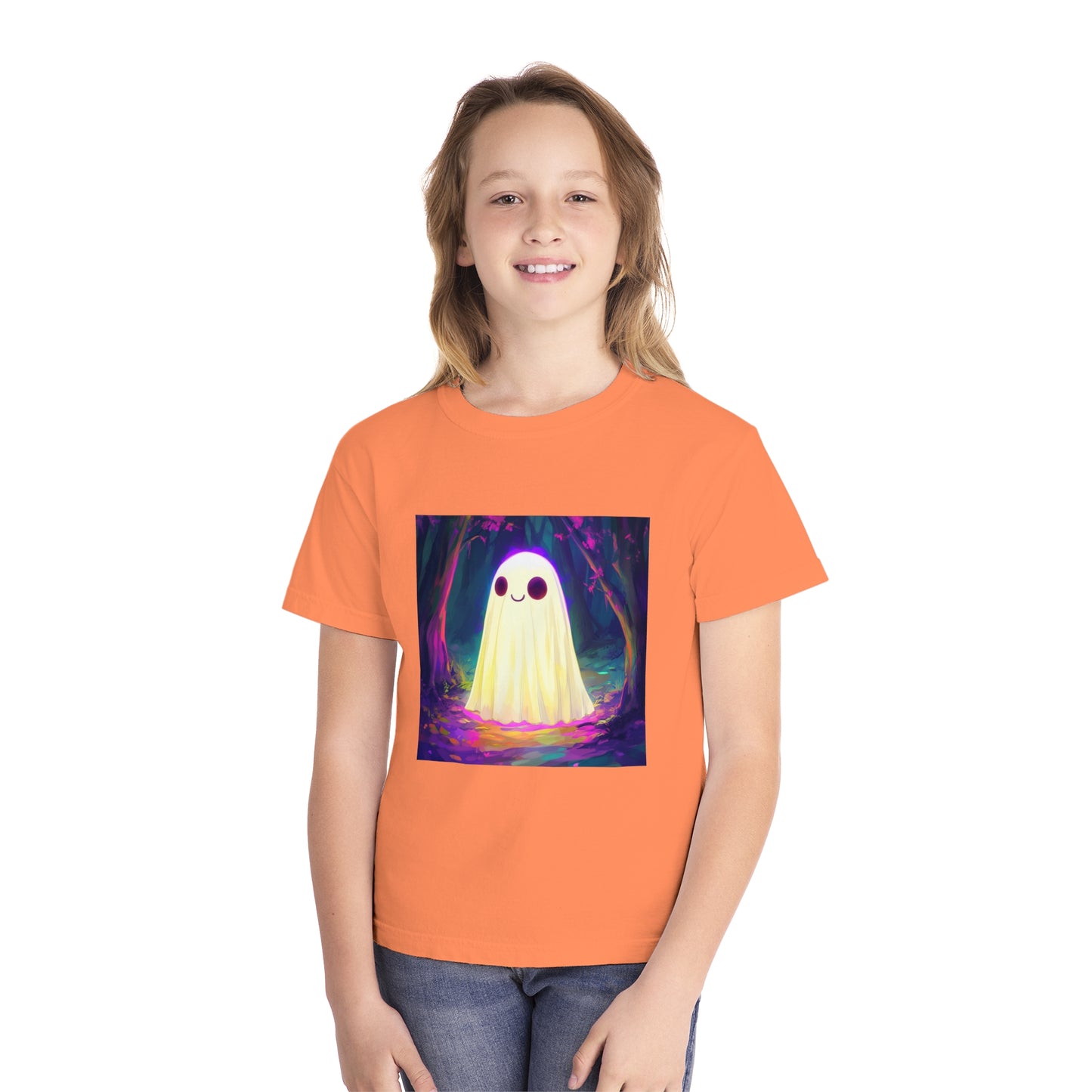 Cute Neon Ghost Youth Midweight Tee