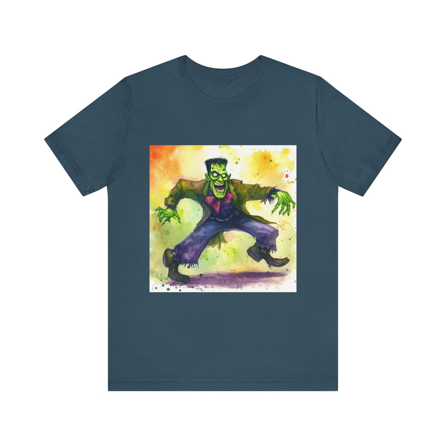 Quirky Frankenstein Unisex Jersey Short Sleeve Tee