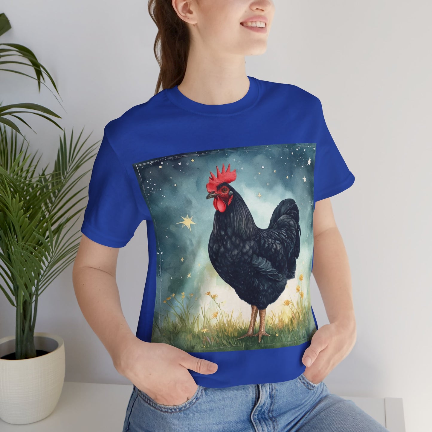 Black Chicken Unisex Jersey Short Sleeve Tee