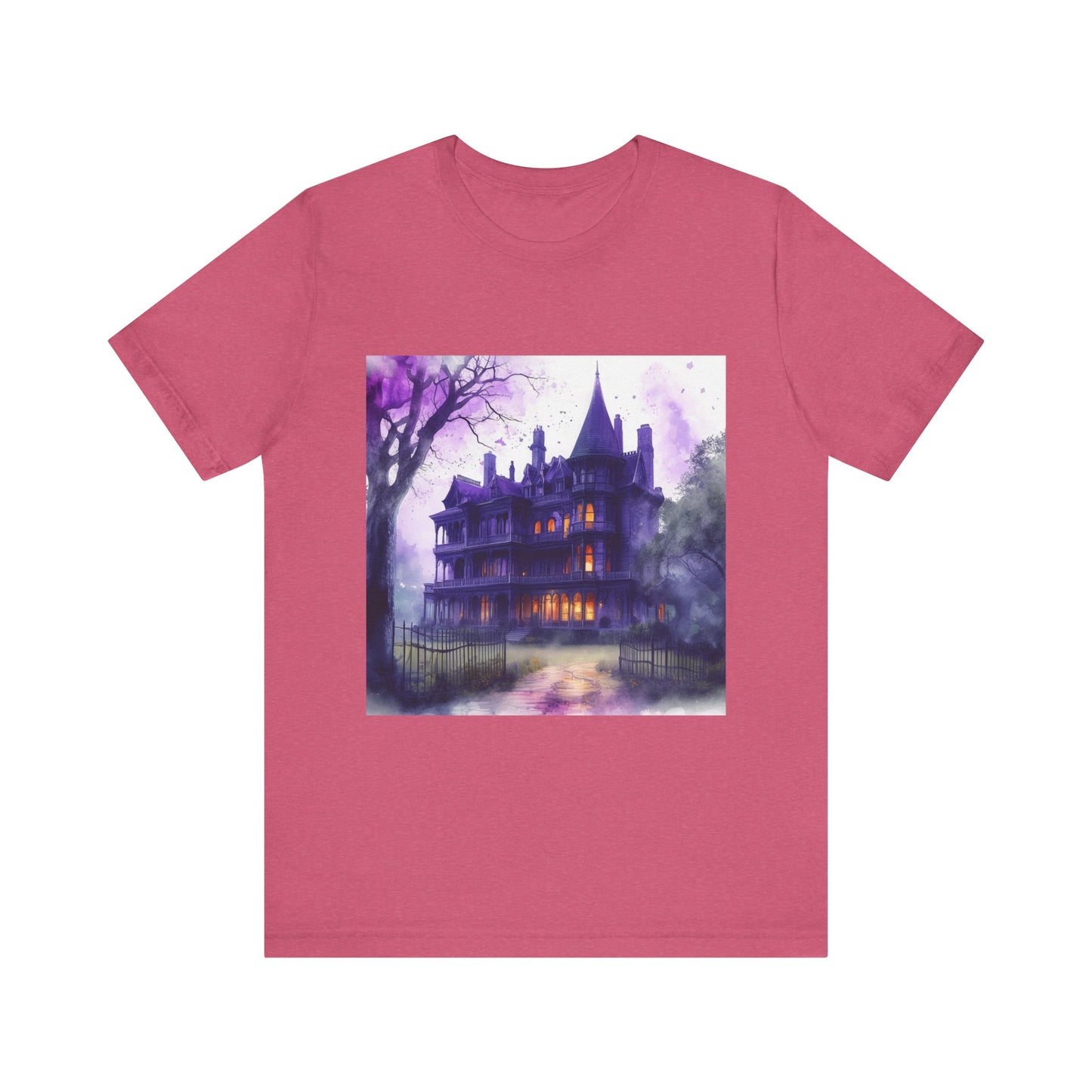 Haunted House Unisex Jersey Short Sleeve Tee