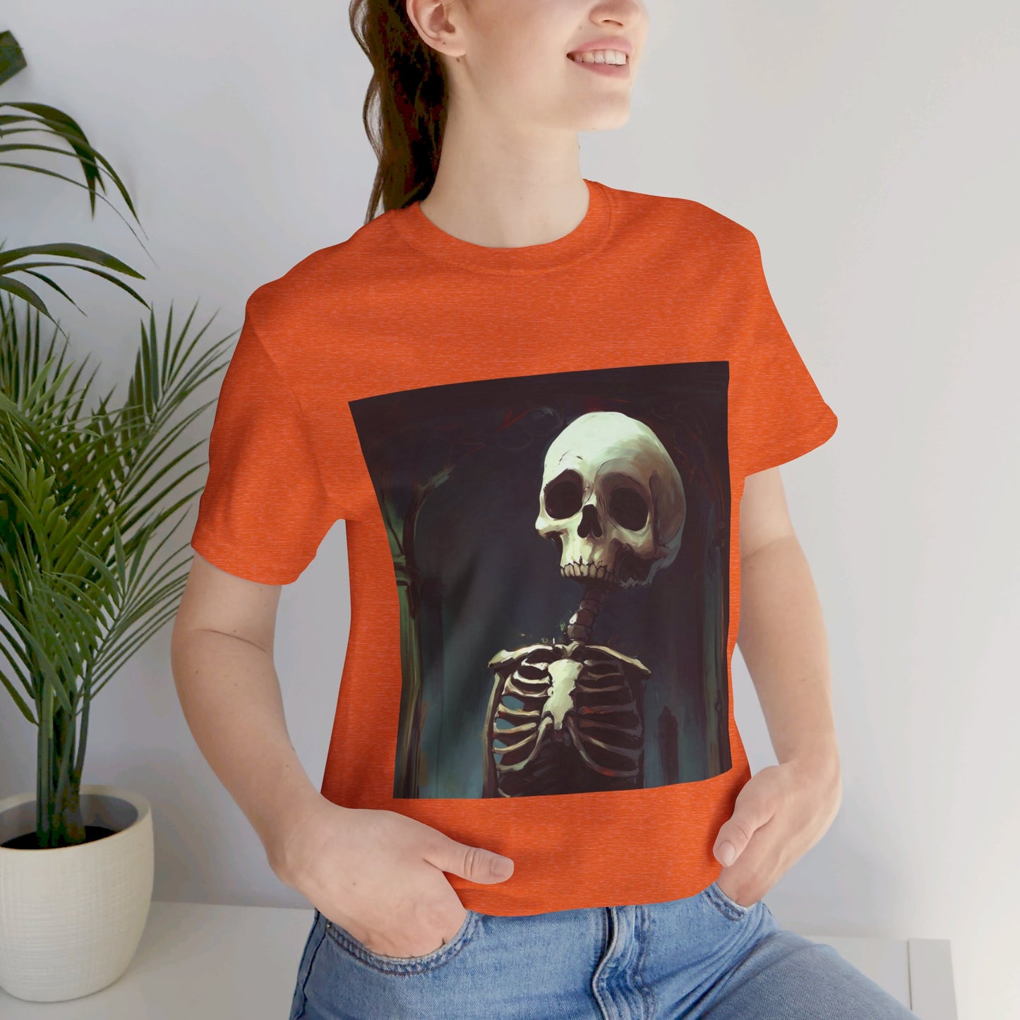 Scary Skeleton Unisex Jersey Short Sleeve Tee