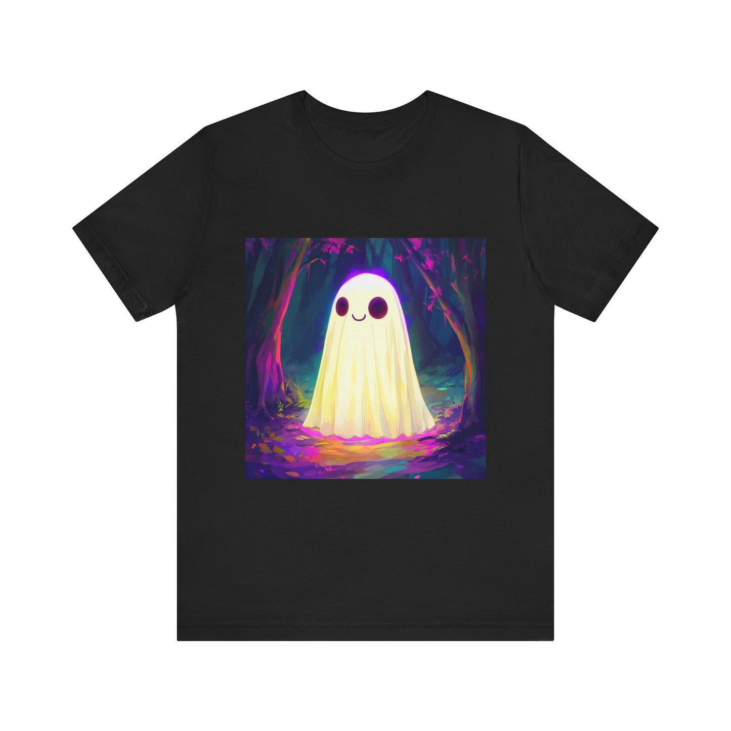 Cute Neon Ghost Unisex Jersey Short Sleeve Tee