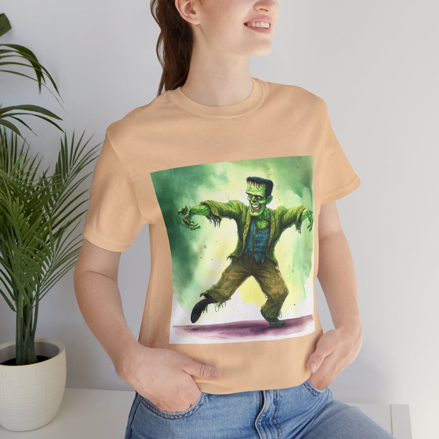 Funny Frankenstein Unisex Jersey Short Sleeve Tee