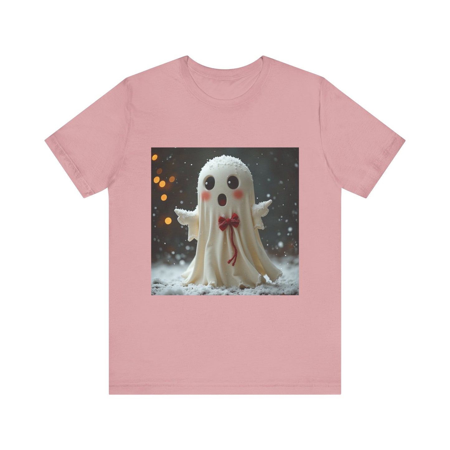 Cute Snow Ghost Unisex Jersey Tee