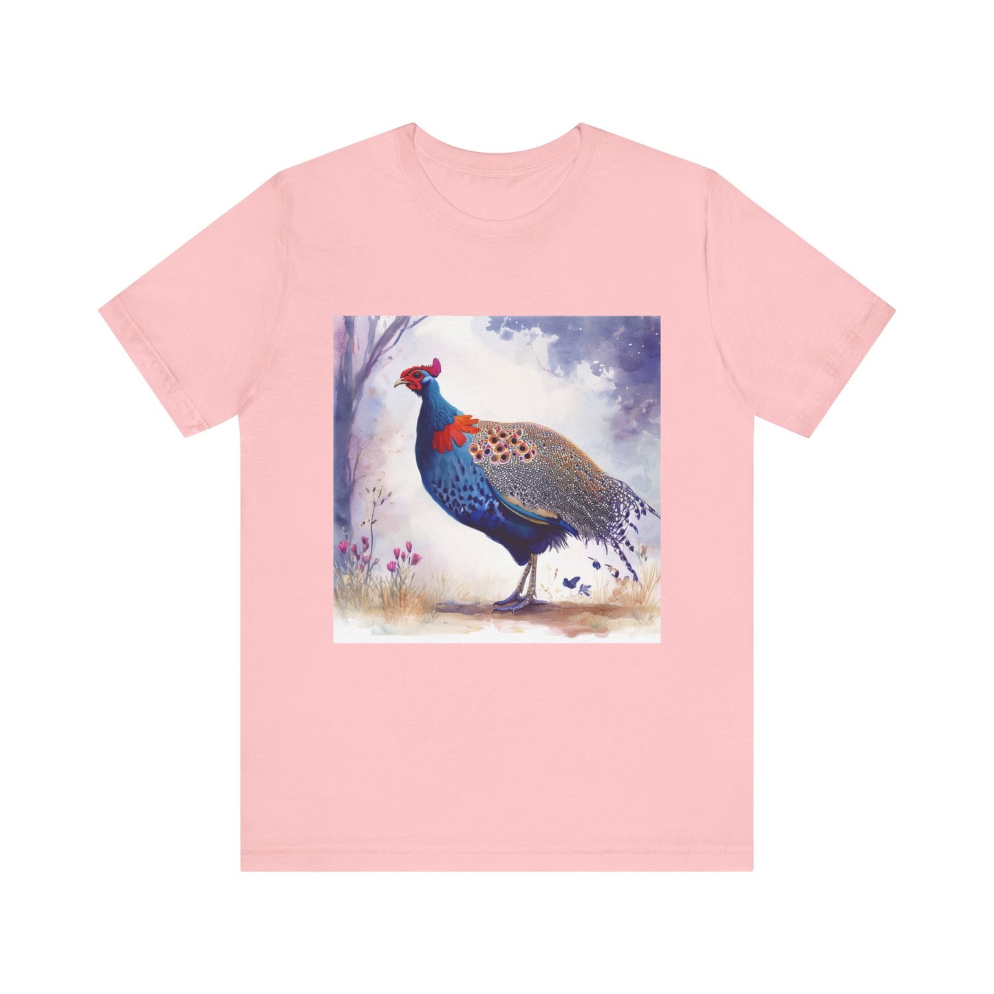 Cute Guinea Fowl Unisex Jersey Short Sleeve Tee