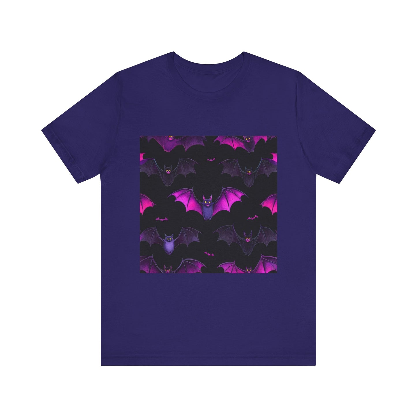 Halloween Bat Pattern Unisex Jersey Short Sleeve Tee