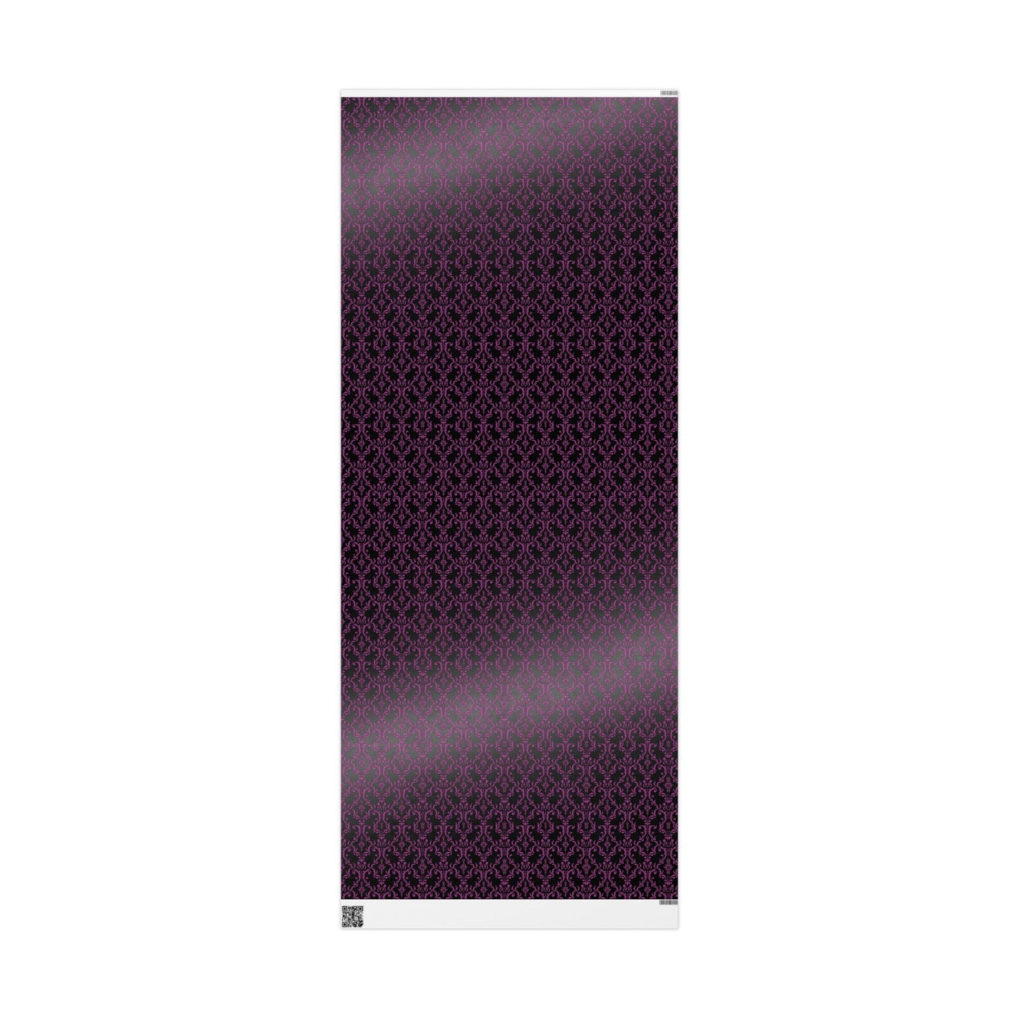 Black and Purple Damask Style Wrapping Papers