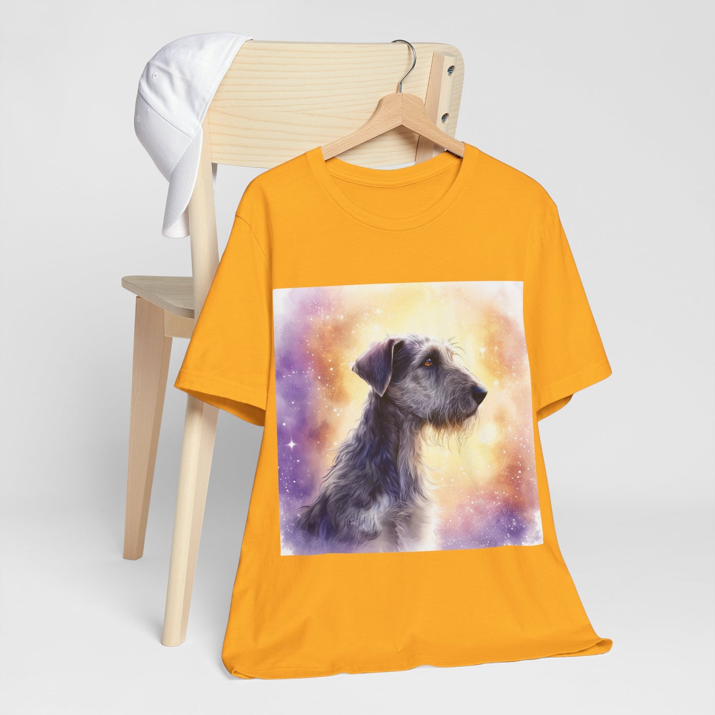 Watercolor Irish Wolf Hound Unisex Jersey Short Sleeve Tee