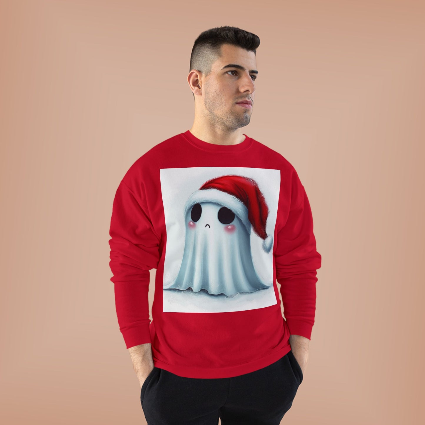 Holiday Ghost Unisex EcoSmart® Crewneck Sweatshirt