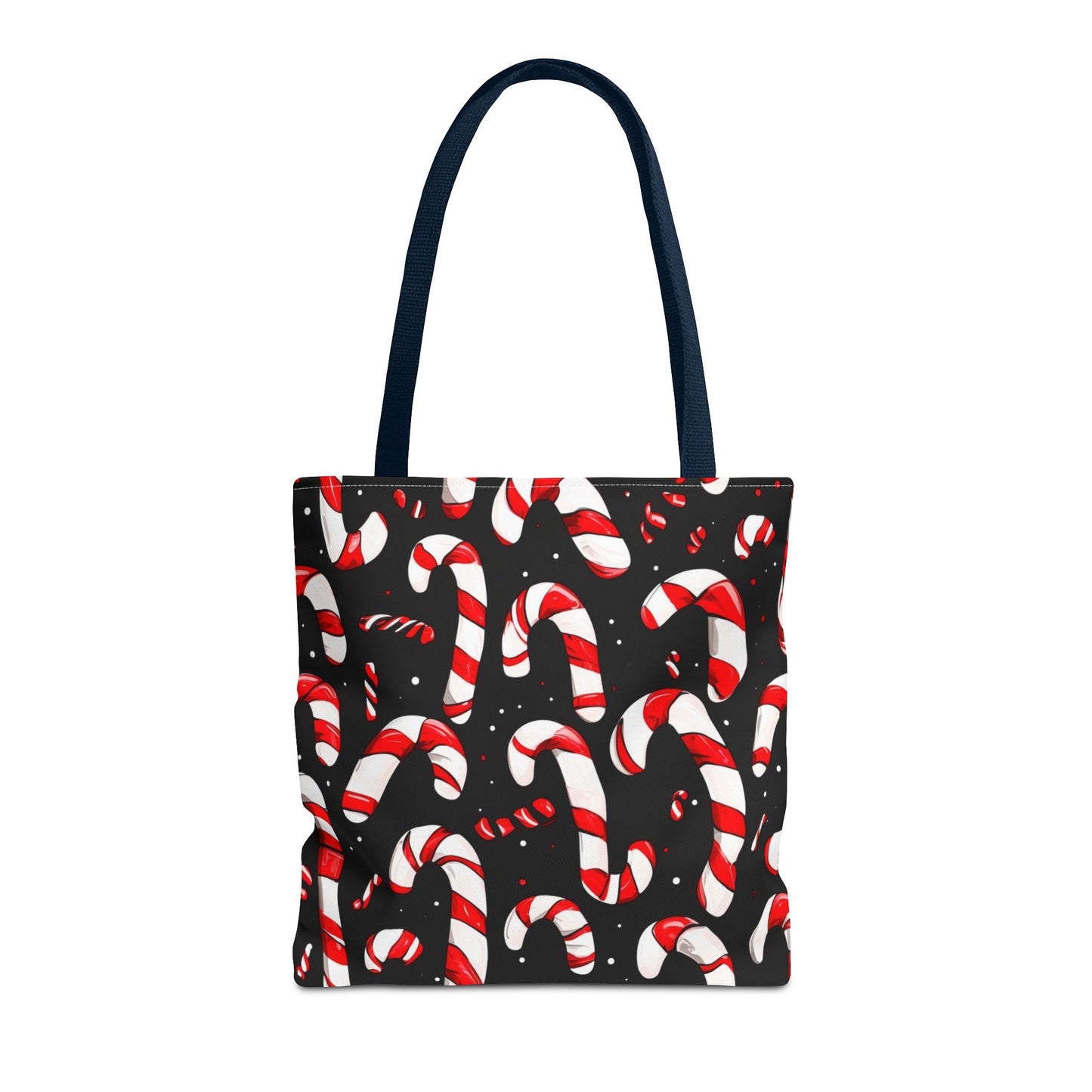 Cartoon Candy Canes Tote Bag (AOP)